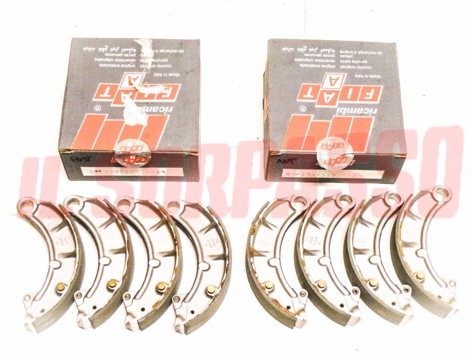 GANASCE FRENO ANTERIORI POSTERIORI FIAT 600 850 900 T PULMINO FURGONE FAMILIARE GANASCE FRENO ANTERIORI POSTERIORI FIAT 600 850 900 T PULMINO FURGONE FAMILIARE
