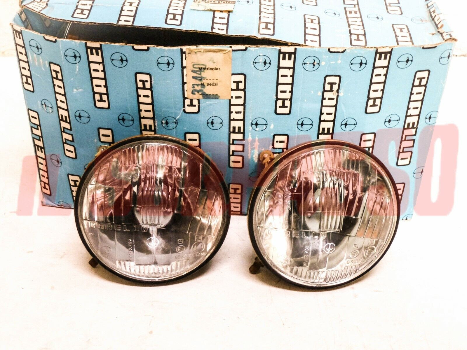 GRUPPI OTTICI FANALI FARI FIAT 500 F L R GIARDINIERA BIANCHINA ORIGINALI CARELLO