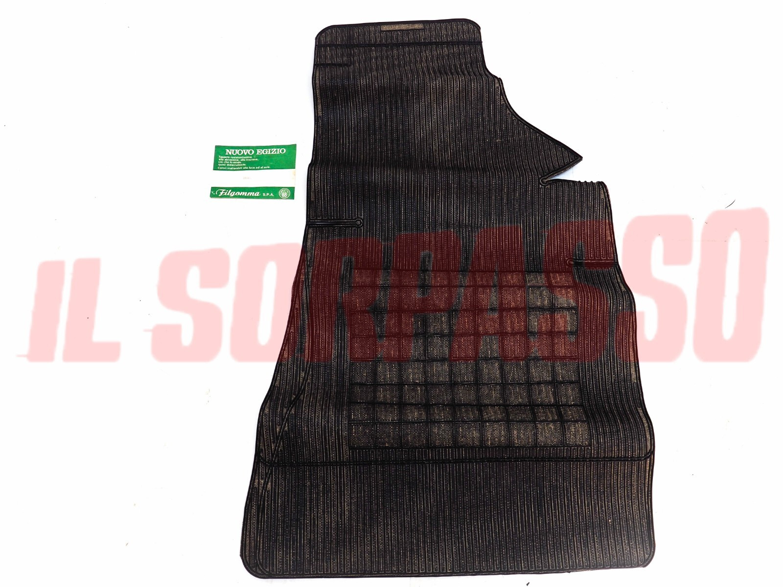 TAPPETO GOMMA ANTERIORE DESTRO NERO BEIGE LANCIA THEMA + FERRARI 8.32 FILGOMMA