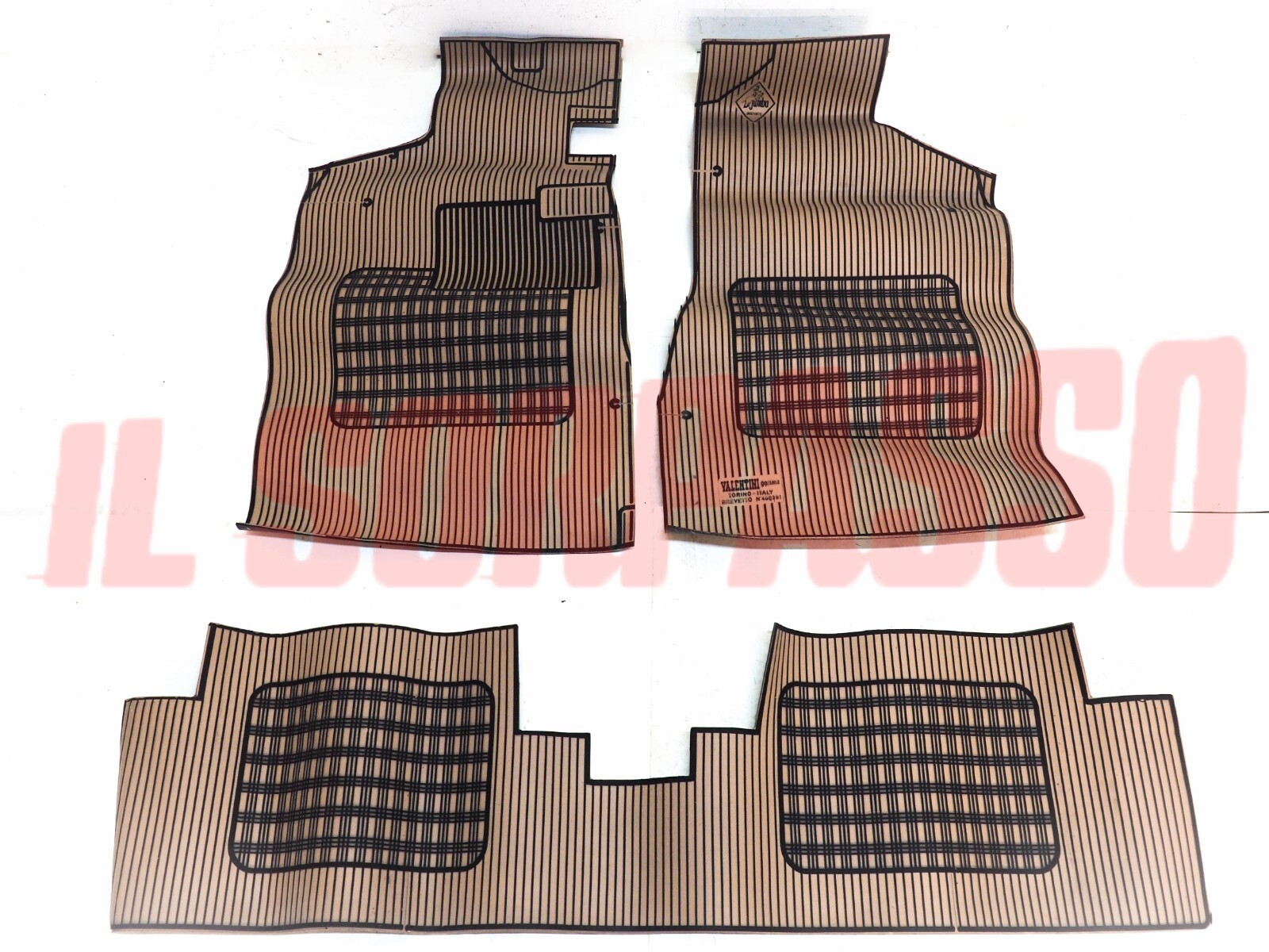 TAPPETI GOMMA BEIGE E NERI LANCIA BETA COUPE HPE ORIGINALI VALENTINI TAPPETI GOMMA BEIGE E NERI LANCIA BETA COUPE HPE ORIGINALI VALENTINI