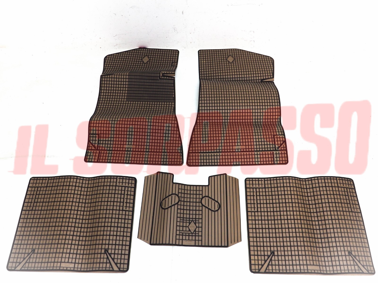 SOPRA TAPPETI BEIGE E NERI FIAT 131 + ABARTH ORIGINALI VALENTINI SOPRA TAPPETI BEIGE E NERI FIAT 131 + ABARTH ORIGINALI VALENTINI