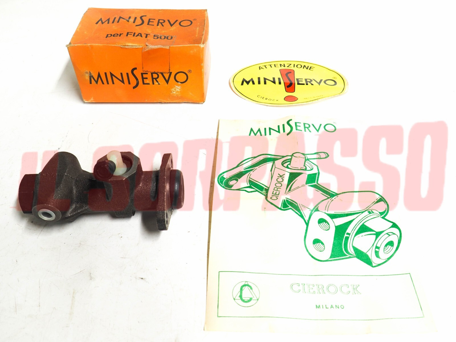 POMPA FRENI FIAT 500 D F L R ORIGINALE MINISERVO POMPA FRENI FIAT 500 D F L R ORIGINALE MINISERVO