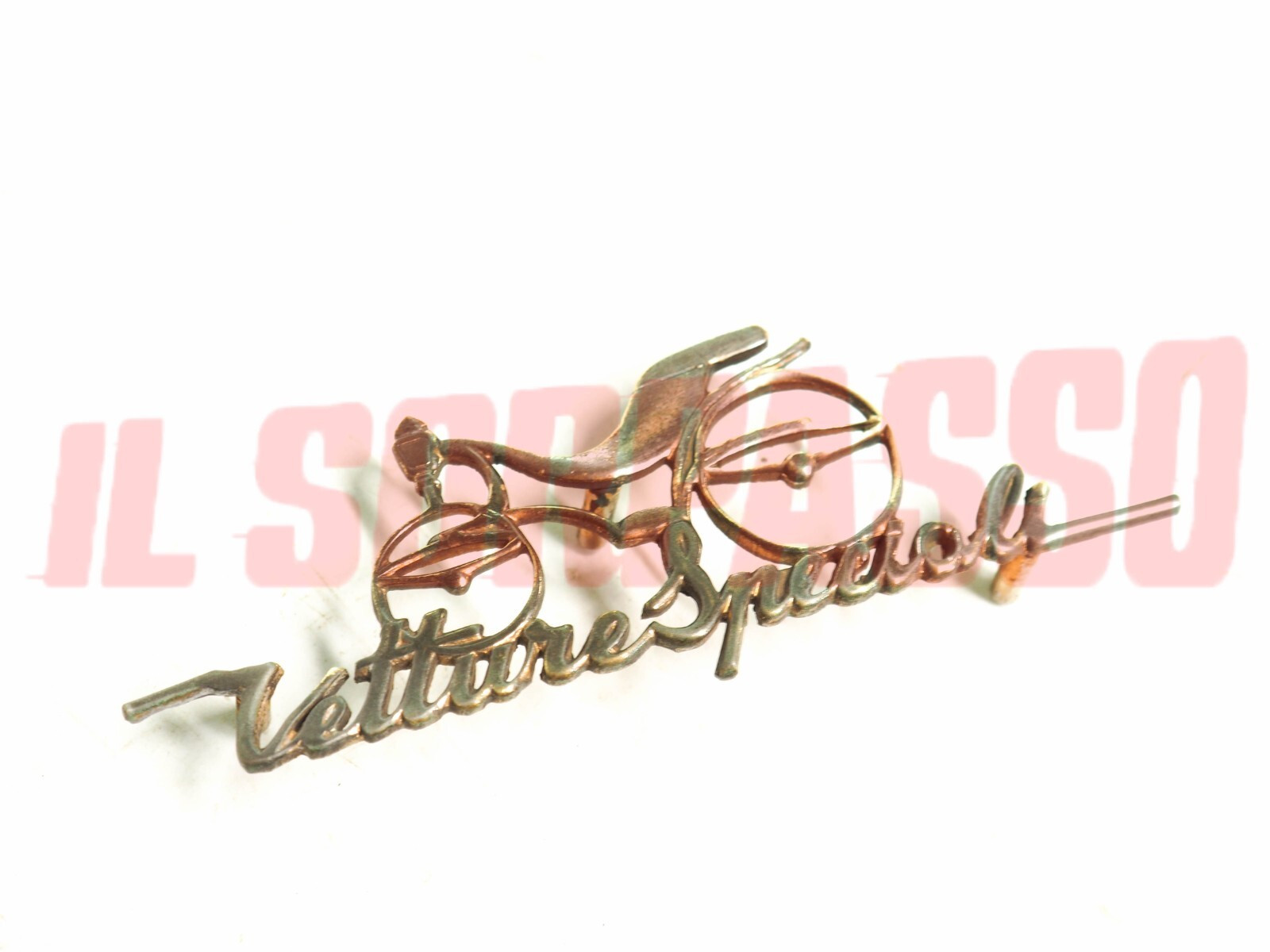 STEMMA FREGIO LATERALE VETTURE SPECIALI FIAT TOPOLINO LEGNO 1200 SPIDER ORIGINAL STEMMA FREGIO LATERALE VETTURE SPECIALI FIAT TOPOLINO LEGNO 1200 SPIDER ORIGINAL