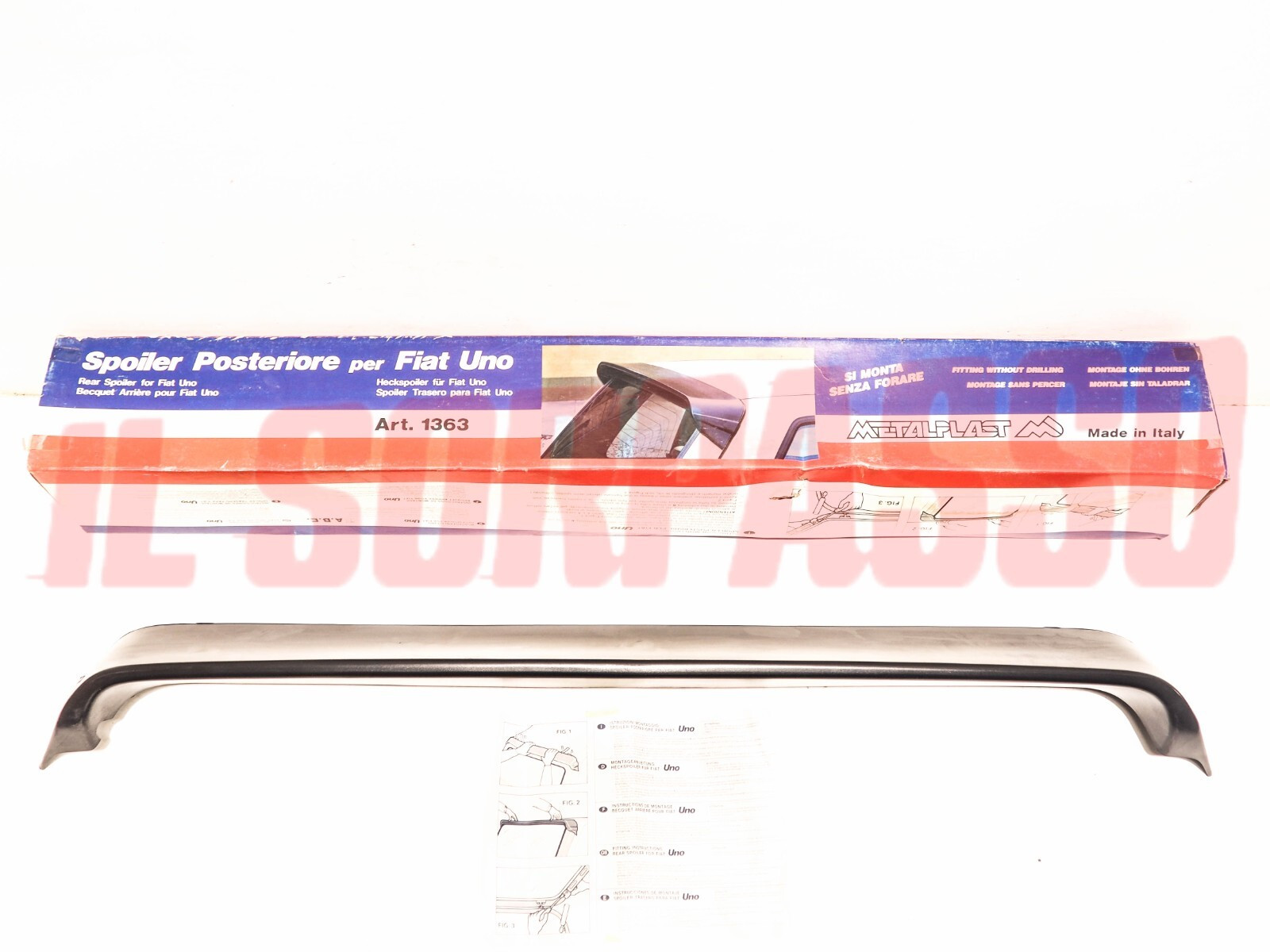 SPOILER PORTELLONE POSTERIORE ACCESSORIO FIAT UNO 1 SERIE + TURBO ORIGINALE SPOILER PORTELLONE POSTERIORE ACCESSORIO FIAT UNO 1 SERIE + TURBO ORIGINALE