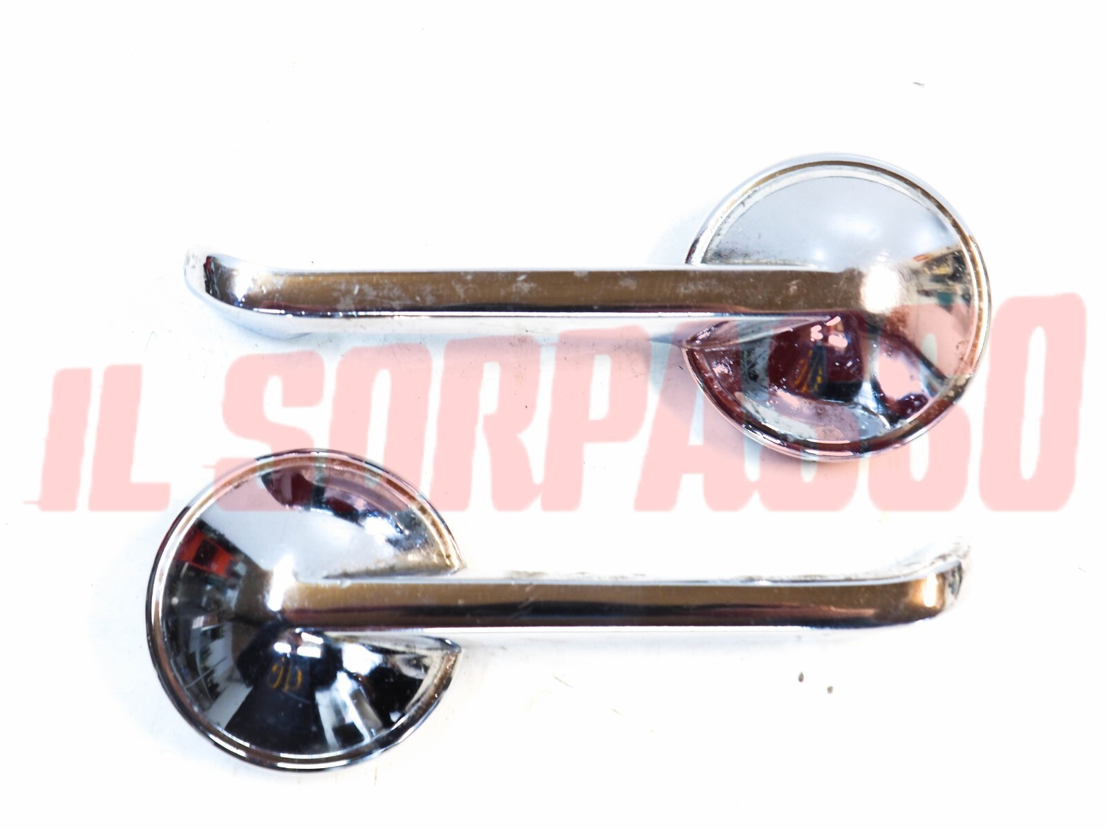 MANIGLIE CROMATE APRI PORTA INTERNE FIAT 1500 C BERLINA COUPE 2 SERIE USATE MANIGLIE CROMATE APRI PORTA INTERNE FIAT 1500 C BERLINA COUPE 2 SERIE USATE