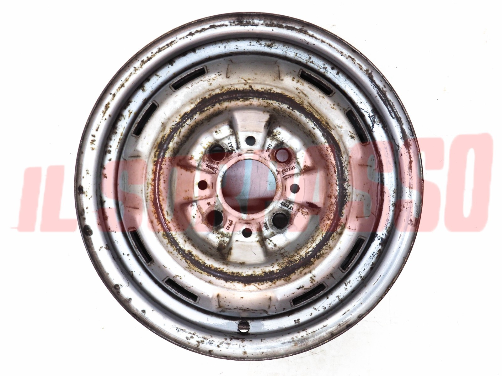 CERCHIO RUOTA FIAT 900 E PULMINO PANORAMA FURGONE CORIASCO 4,5X13 USATO CERCHIO RUOTA FIAT 900 E PULMINO PANORAMA FURGONE CORIASCO 4,5X13 USATO