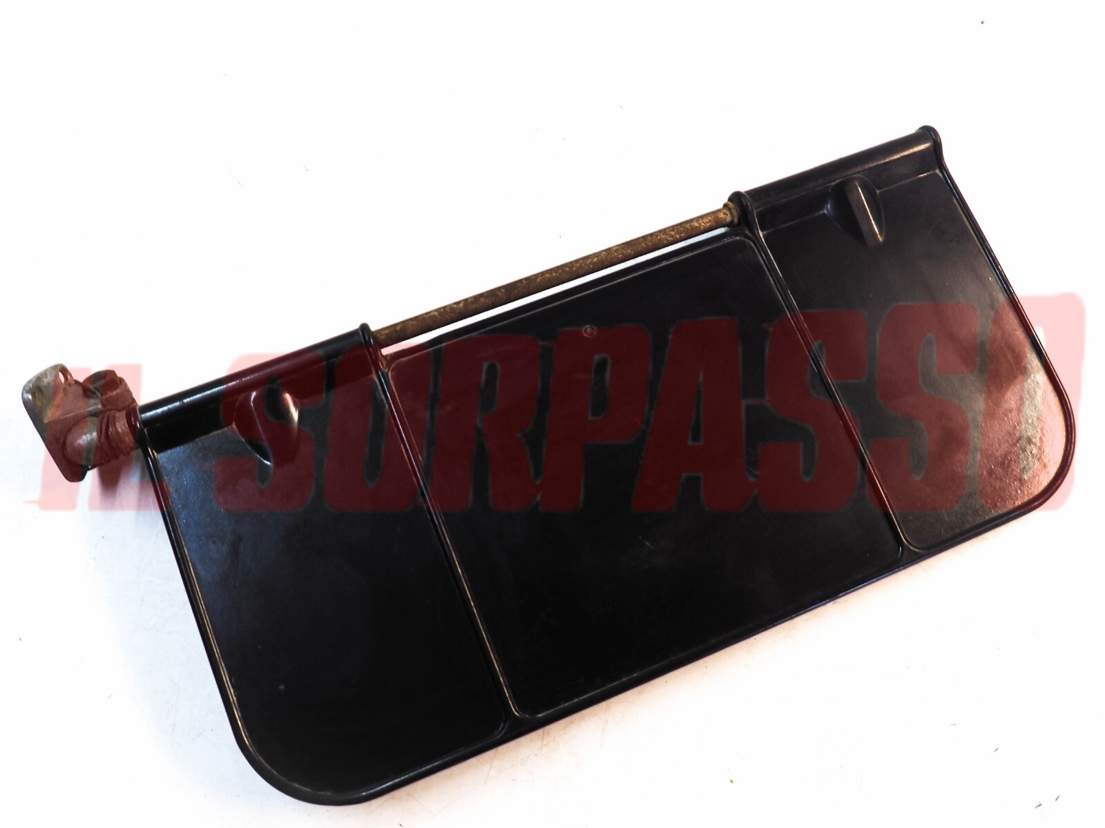 ALETTA ANTINA PARASOLE SINISTRA NERA + SUPPORTO FIAT 508 C 1100 A B E ORIGINALE ALETTA ANTINA PARASOLE SINISTRA NERA + SUPPORTO FIAT 508 C 1100 A B E ORIGINALE