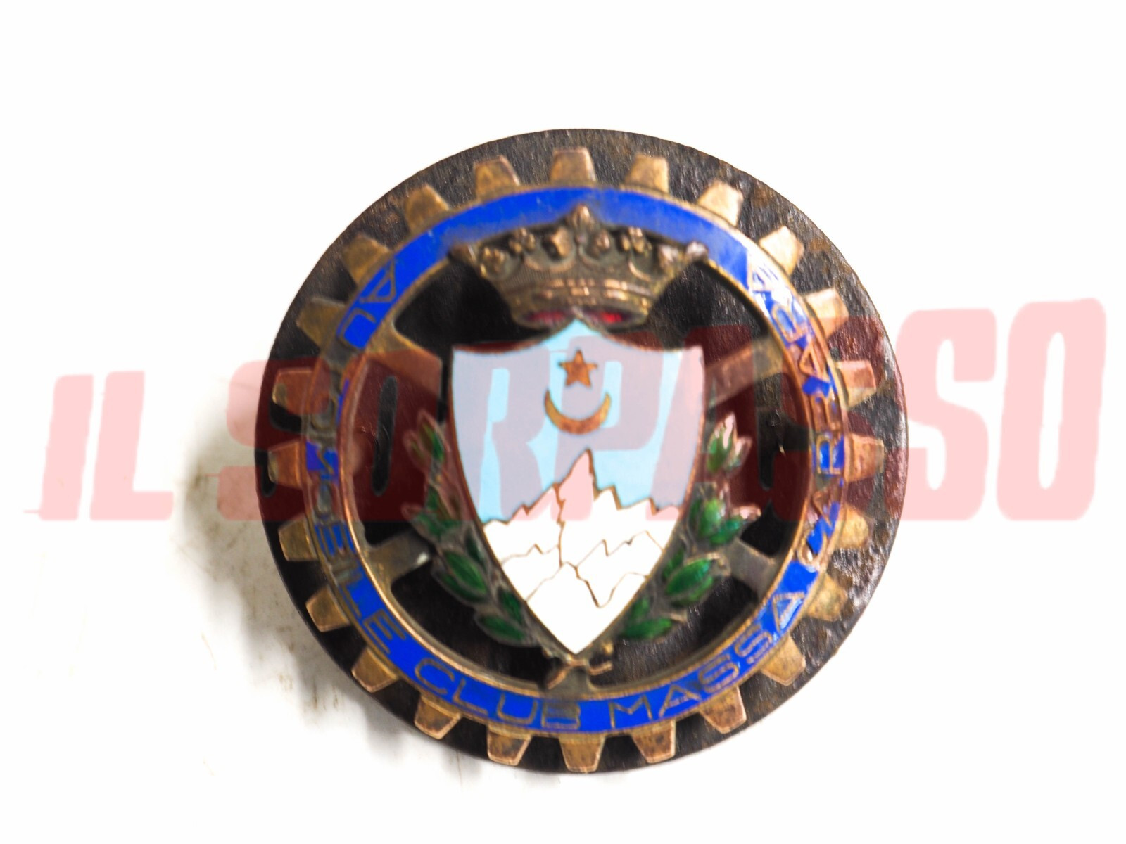 FREGIO EMBLEMA STEMMA RADIATORE AUTOMOBILE CLUB MASSA CARRARA FIAT LANCIA ALFA FREGIO EMBLEMA STEMMA RADIATORE AUTOMOBILE CLUB MASSA CARRARA FIAT LANCIA ALFA