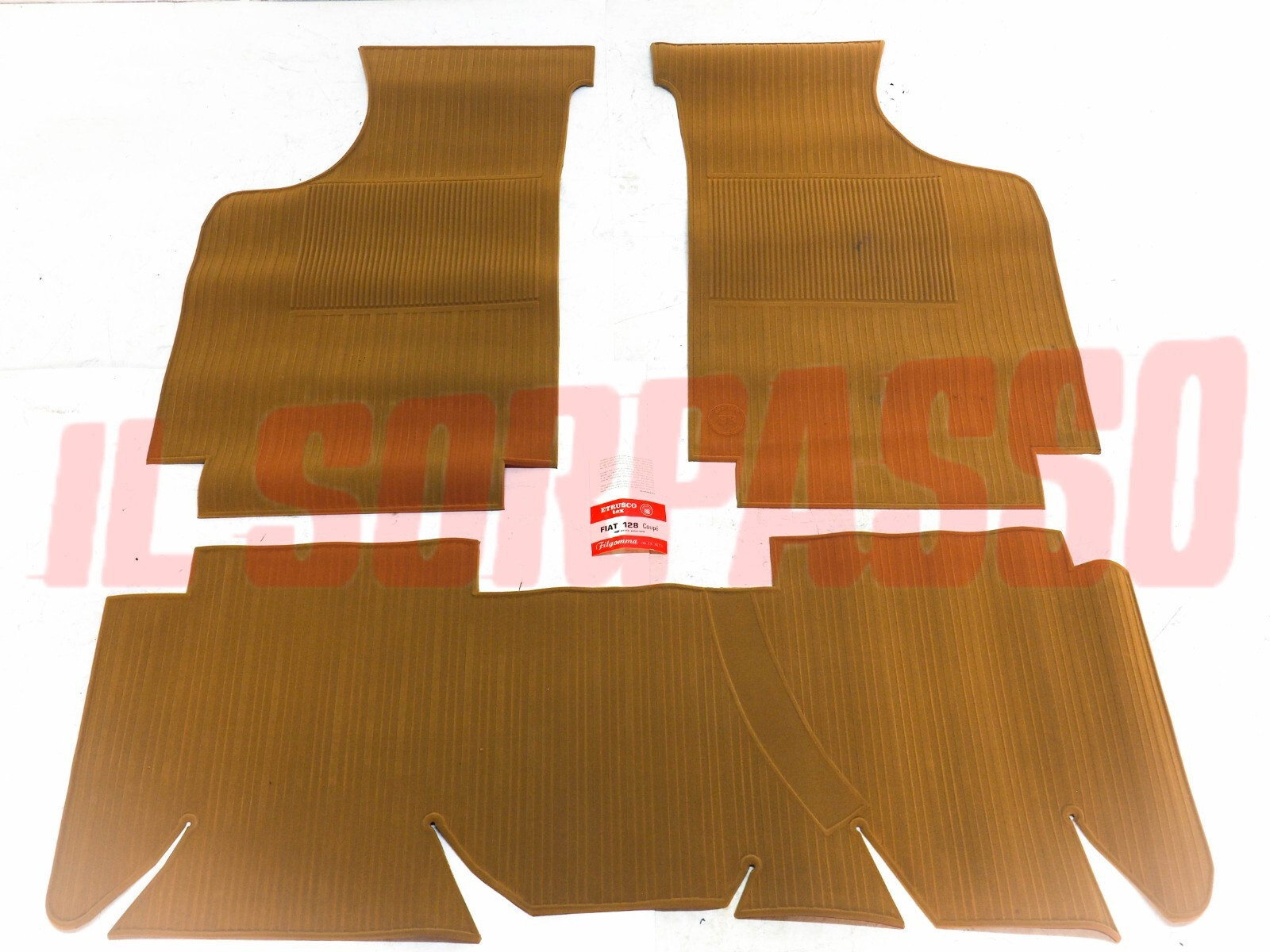 SOPRA TAPPETI BEIGE IN MOQUETTE FIAT 128 COUPE SENZA PONTE ORIGINALI FILGOMMA SOPRA TAPPETI BEIGE IN MOQUETTE FIAT 128 COUPE SENZA PONTE ORIGINALI FILGOMMA