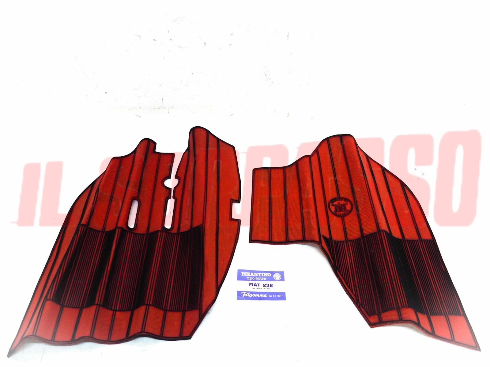 SOPRA TAPPETI ROSSI E NERI FIAT 238 ULTIMA SERIE ORIGINALI FILGOMMA SOPRA TAPPETI ROSSI E NERI FIAT 238 ULTIMA SERIE ORIGINALI FILGOMMA
