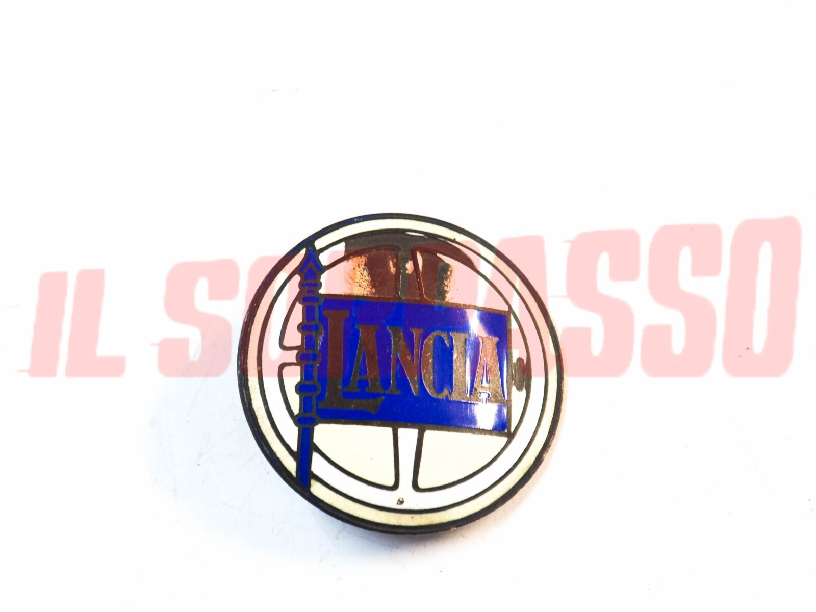 STEMMA LOGO SMALTATO MASCHERINA LANCIA FLAVIA 2000 BERLINA ORIGINALE