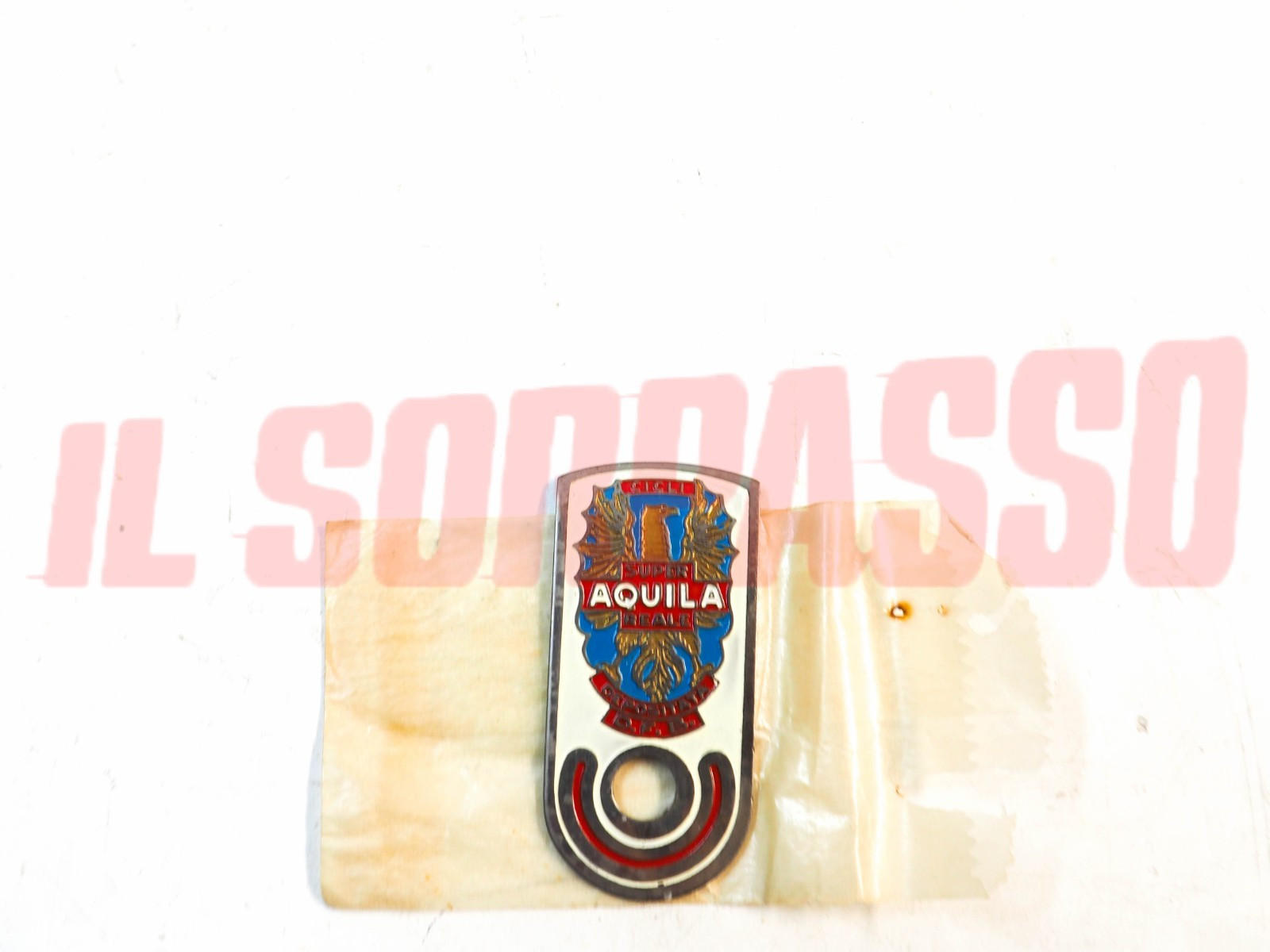 STEMMA LOGO FREGIO SMALTATO BICI BICICLETTA CICLI SUPER AQUILA REALE ORIGINALE STEMMA LOGO FREGIO SMALTATO BICI BICICLETTA CICLI SUPER AQUILA REALE ORIGINALE
