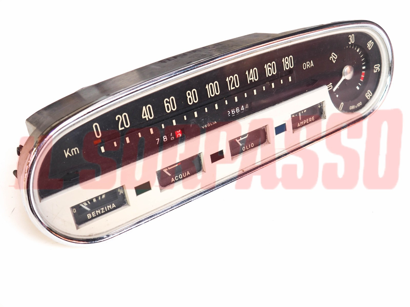 STRUMENTO CONTACHILOMETRI CRUSCOTTO LANCIA FLAVIA BERLINA ORIGINALE VEGLIA STRUMENTO CONTACHILOMETRI CRUSCOTTO LANCIA FLAVIA BERLINA ORIGINALE VEGLIA
