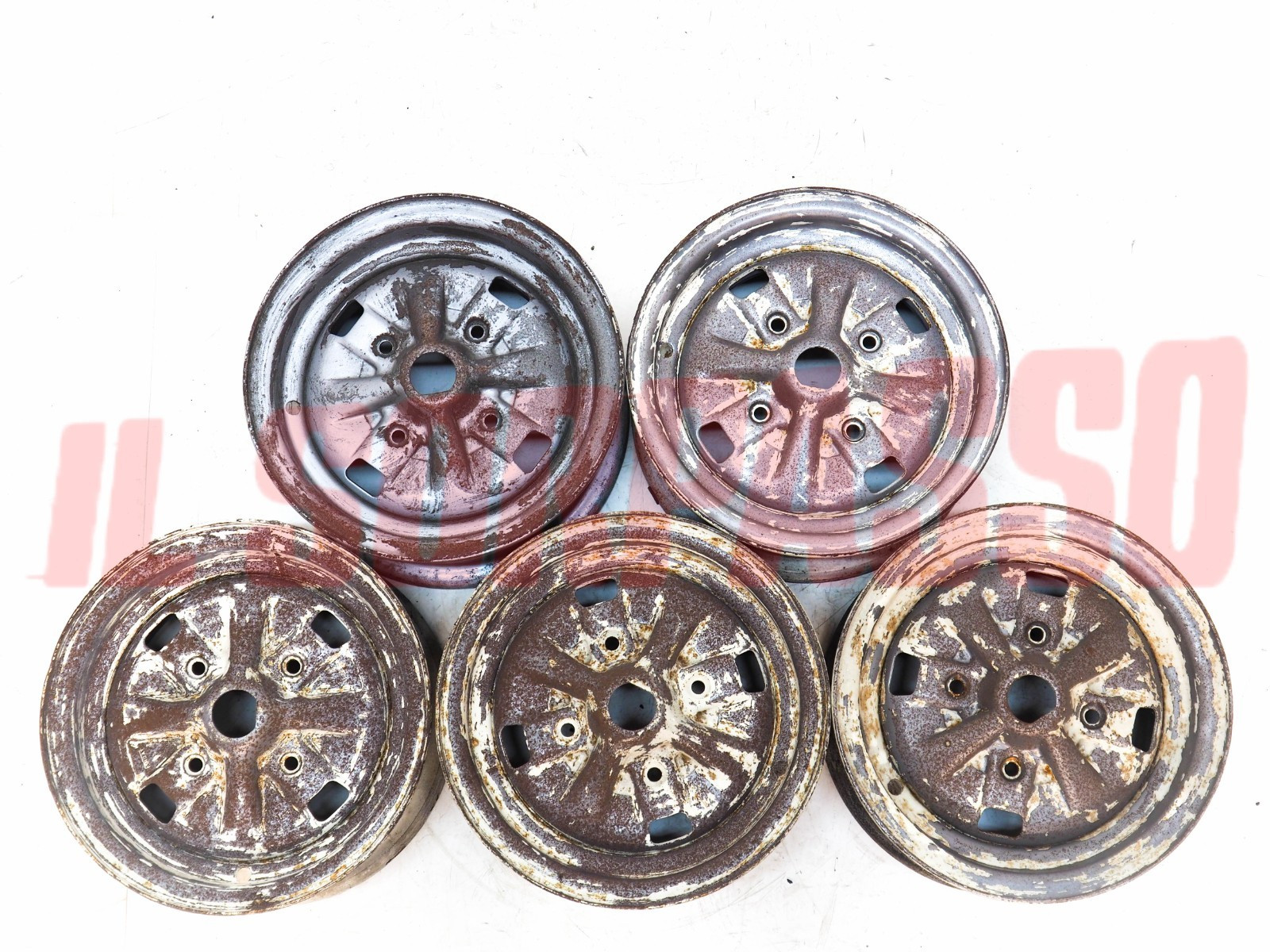5 CERCHI RUOTA FERGAT 4,5x10 INNOCENTI MINI MINOR COOPER O FIAT 500 ABARTH 5 CERCHI RUOTA FERGAT 4,5x10 INNOCENTI MINI MINOR COOPER O FIAT 500 ABARTH