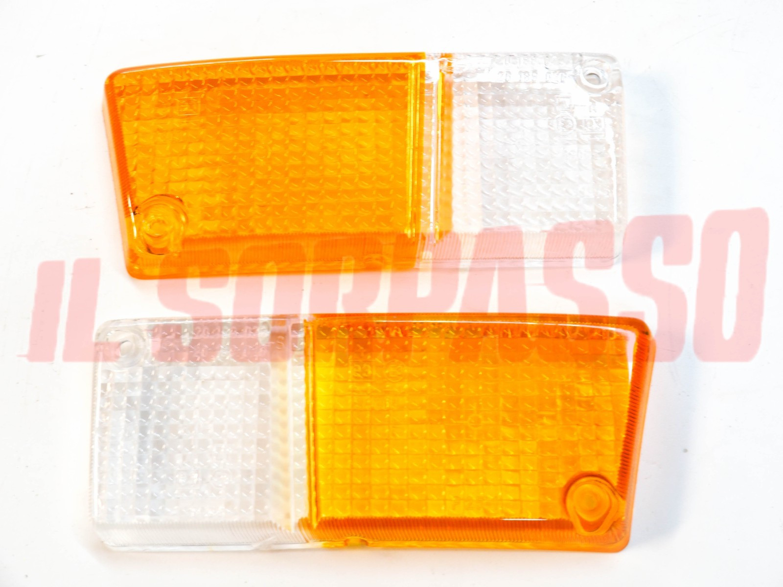 PLASTICHE FANALINI ANTERIORI RENAULT R5 ORIGINALI BICOLORE LEART