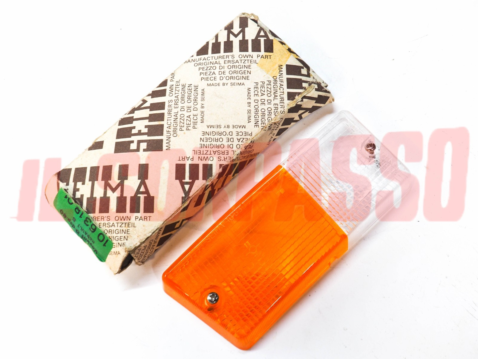 PLASTICA FANALINO ANTERIORE DESTRA RENAULT R5 ORIGINALE BICOLORE SEIMA PLASTICA FANALINO ANTERIORE DESTRA RENAULT R5 ORIGINALE BICOLORE SEIMA