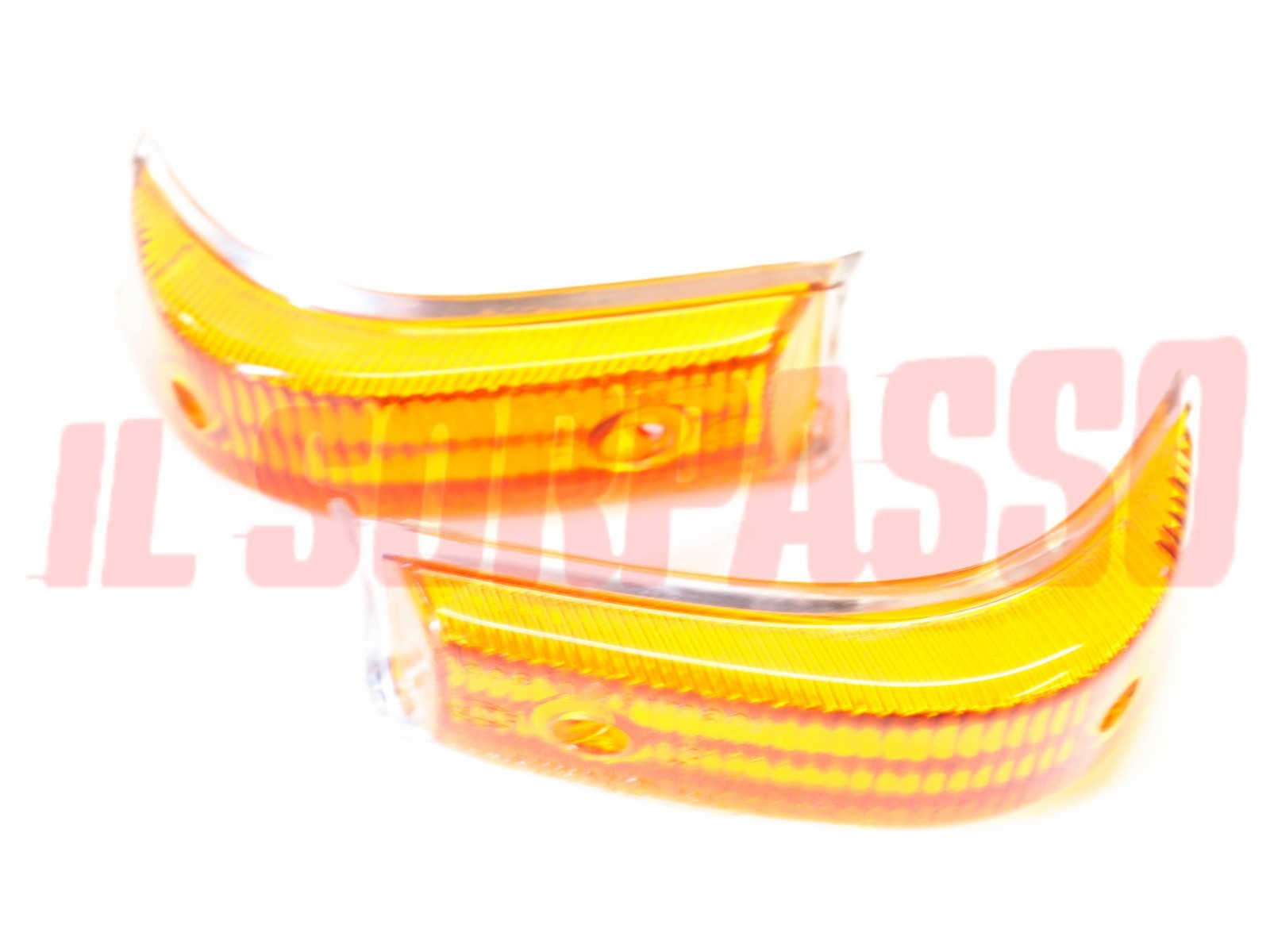 PLASTICHE FANALINI FRECCE ANTERIORI ARANCIO OPEL KADETT B ORIGINALI HELLA