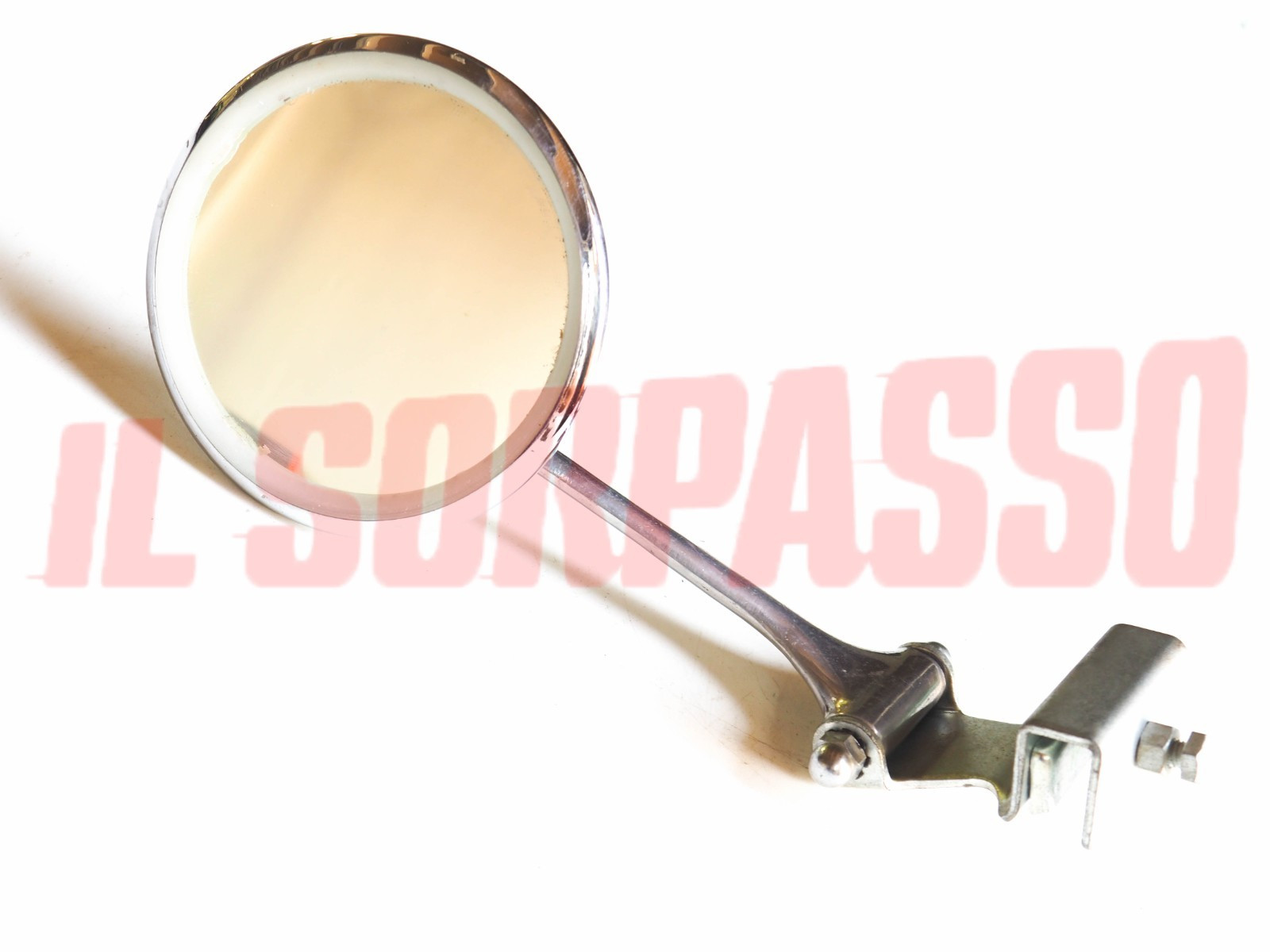 SPECCHIO SPECCHIETTO RETROVISORE SU PARAFANGO TONDO FIAT LANCIA ALFA ANNI 40 50 SPECCHIO SPECCHIETTO RETROVISORE SU PARAFANGO TONDO FIAT LANCIA ALFA ANNI 40 50