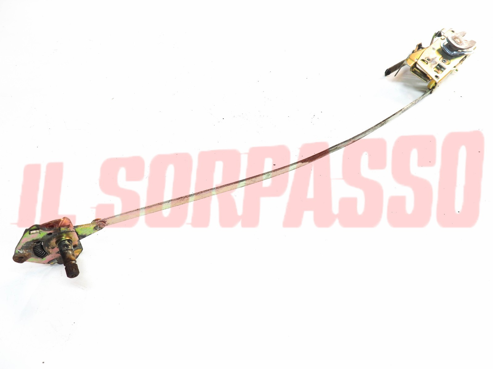 SERRATURA + RINVIO PORTA DESTRA FIAT 124 SPIDER SPORT ORIGINALE SERRATURA + RINVIO PORTA DESTRA FIAT 124 SPIDER SPORT ORIGINALE