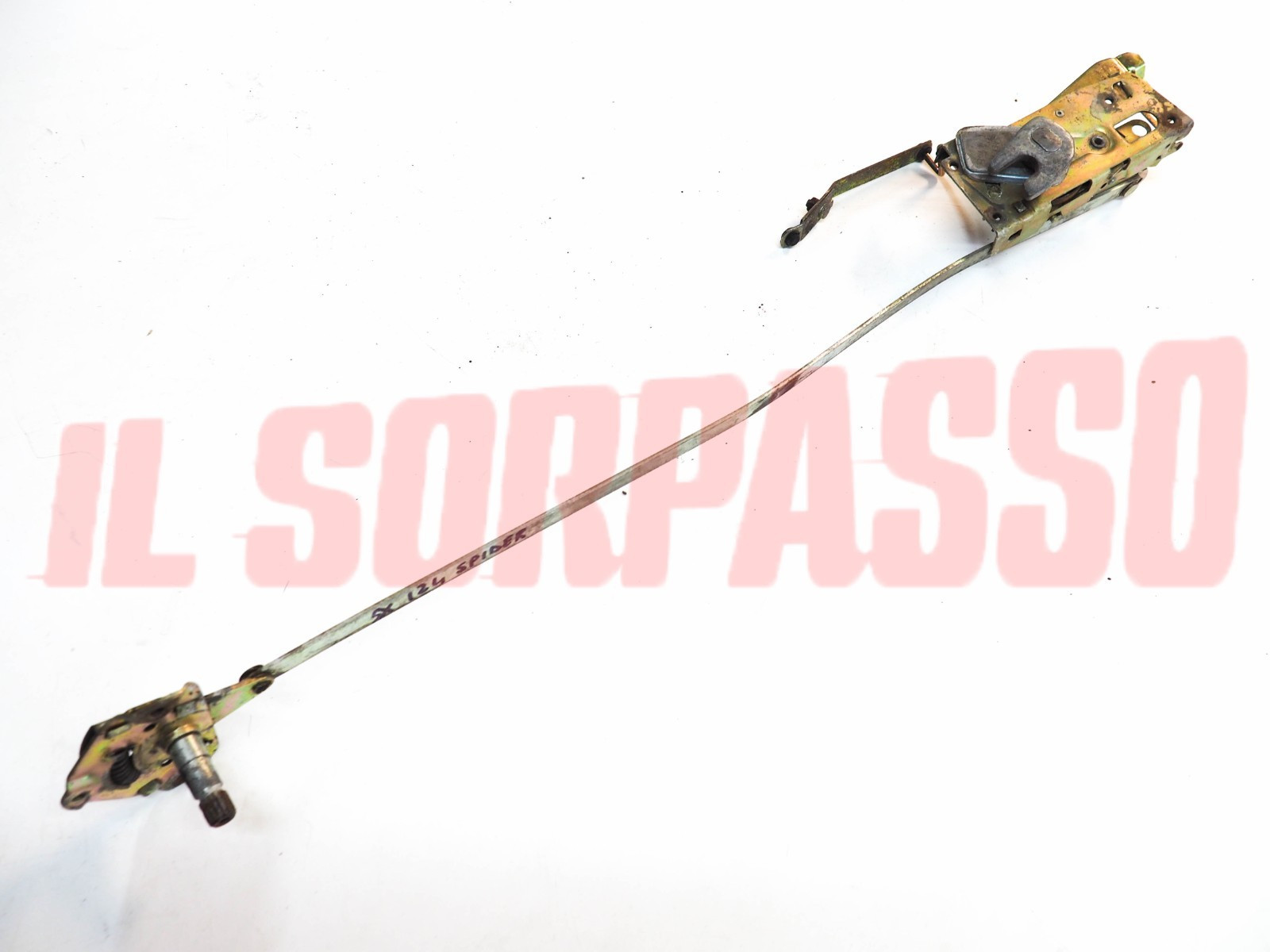 SERRATURA + RINVIO PORTA SINISTRA FIAT 124 SPIDER SPORT ORIGINALE SERRATURA + RINVIO PORTA SINISTRA FIAT 124 SPIDER SPORT ORIGINALE