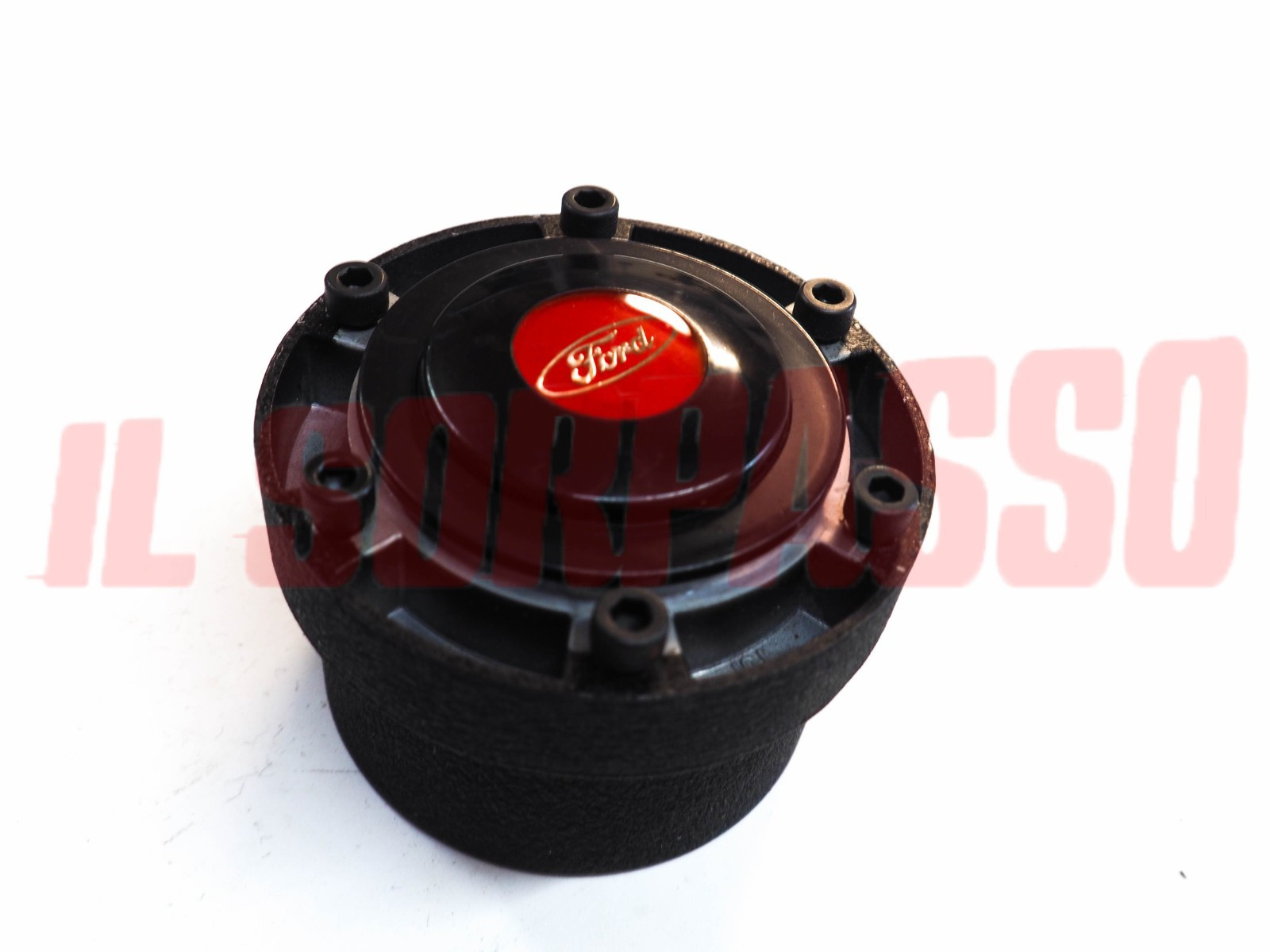 MOZZO + PULSANTE CLACSON STERZO VOLANTE FORD FIESTA MK1 ORIGINALE MOZZO + PULSANTE CLACSON STERZO VOLANTE FORD FIESTA MK1 ORIGINALE