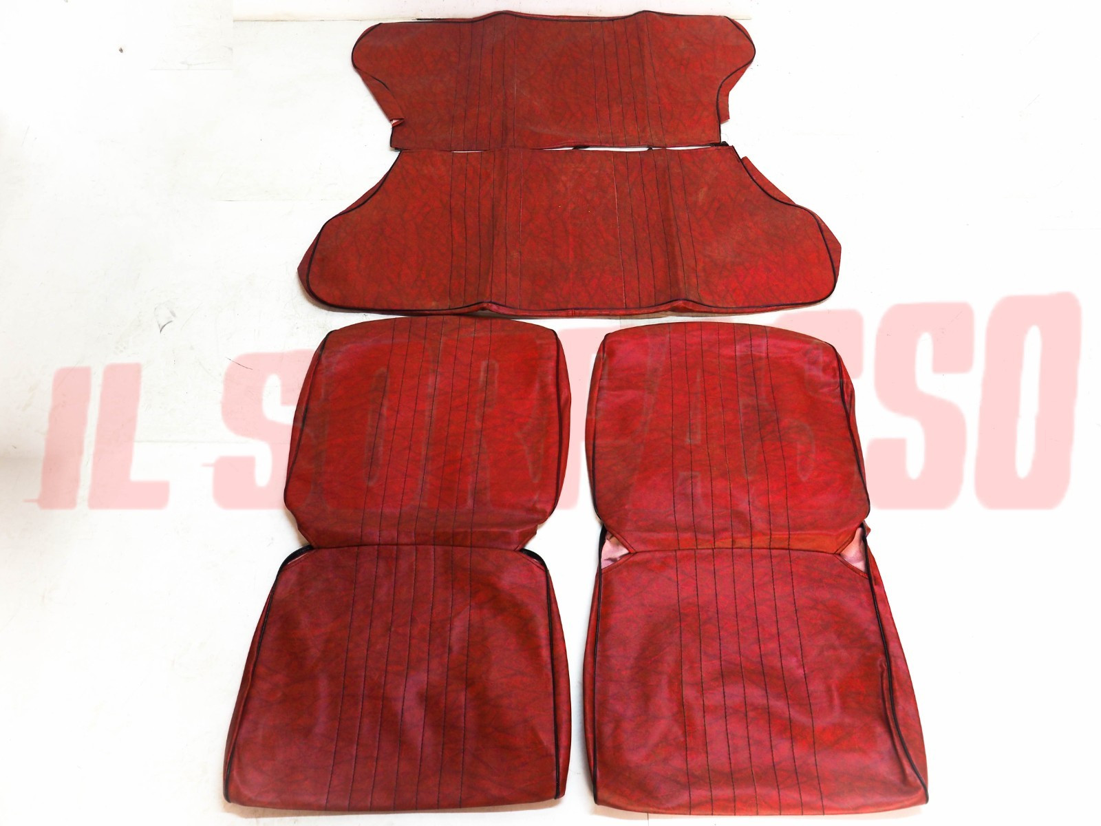 FODERE TAPPEZZERIA COPRI SEDILI ROSSE VIMPELLE AUTOBIANCHI A112 1 SERIE NOS FODERE TAPPEZZERIA COPRI SEDILI ROSSE VIMPELLE AUTOBIANCHI A112 1 SERIE NOS