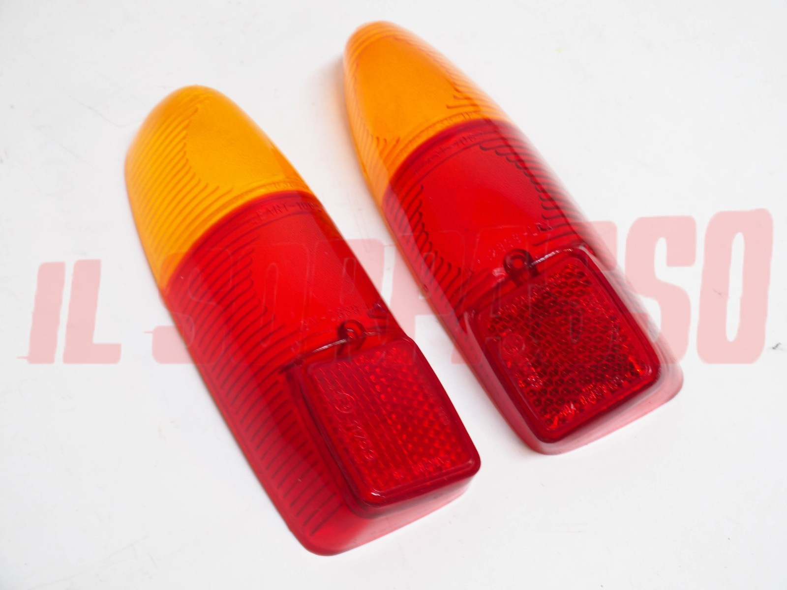 PLASTICHE FANALI FARI POSTERIORI FIAT 500 GIARDINIERA 1100 103 FAMILIARE LEART
