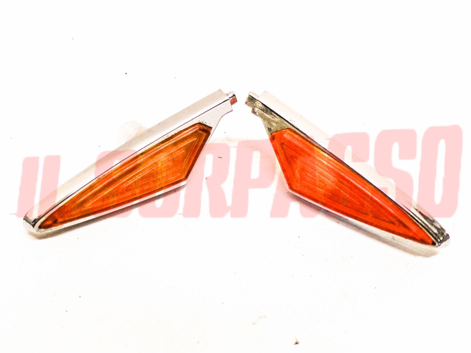 FANALINI FRECCE LATERALI DESTRO SINISTRO FIAT 125 BERLINA 1 SERIE ALTISSIMO NOS