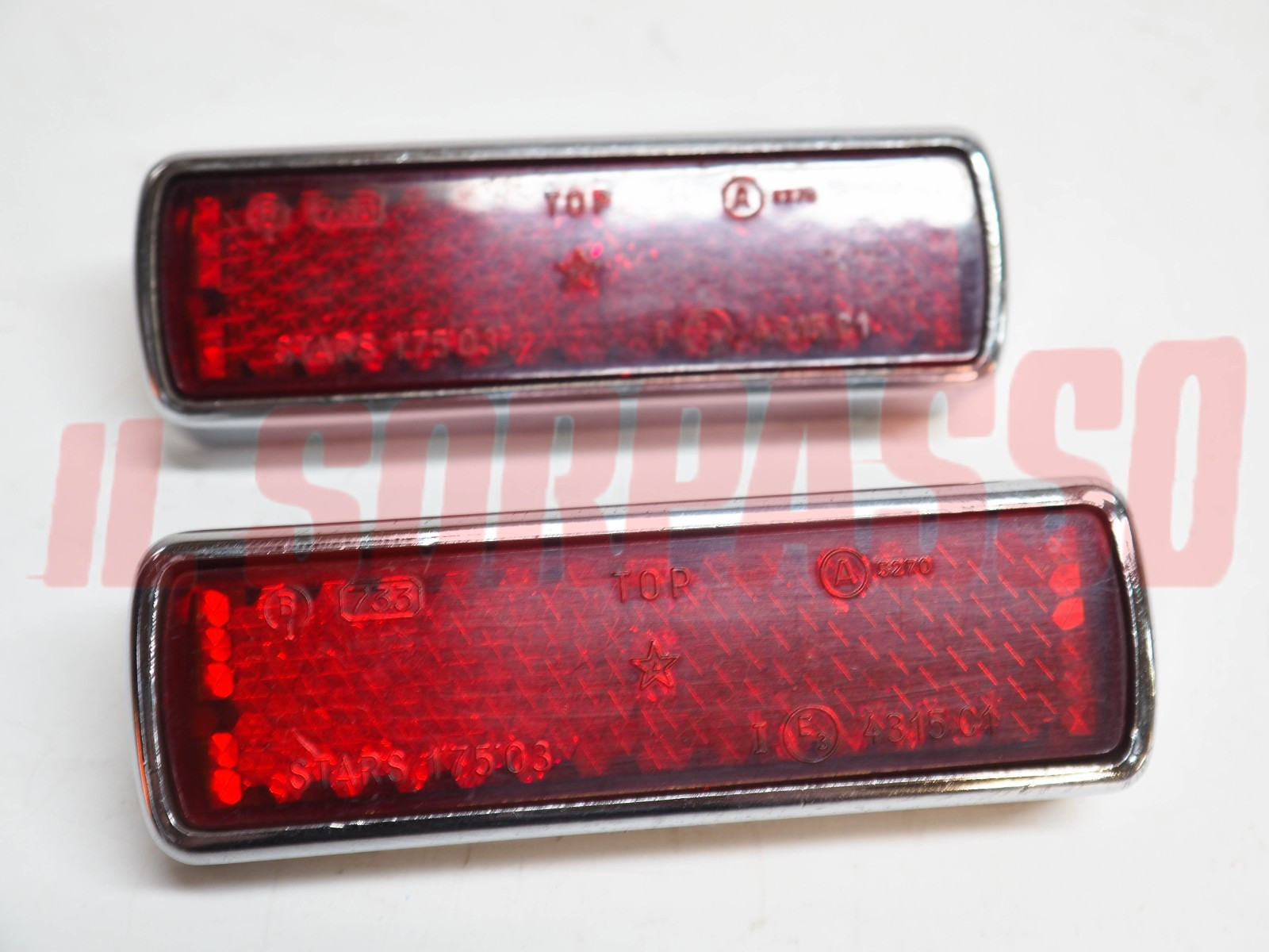 CATADIOTTRI CATARIFRANGENTI FIAT 124 BERLINA DINO ORIGINALI STARS CATADIOTTRI CATARIFRANGENTI FIAT 124 BERLINA DINO ORIGINALI STARS