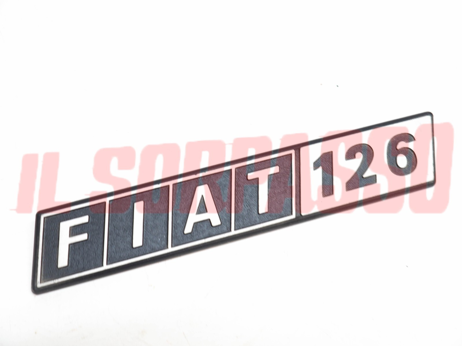 SCRITTA SIGLA COFANO POSTERIORE FIAT 126 ESTESA ORIGINALE IN ALLUMINIO SCRITTA SIGLA COFANO POSTERIORE FIAT 126 ESTESA ORIGINALE IN ALLUMINIO