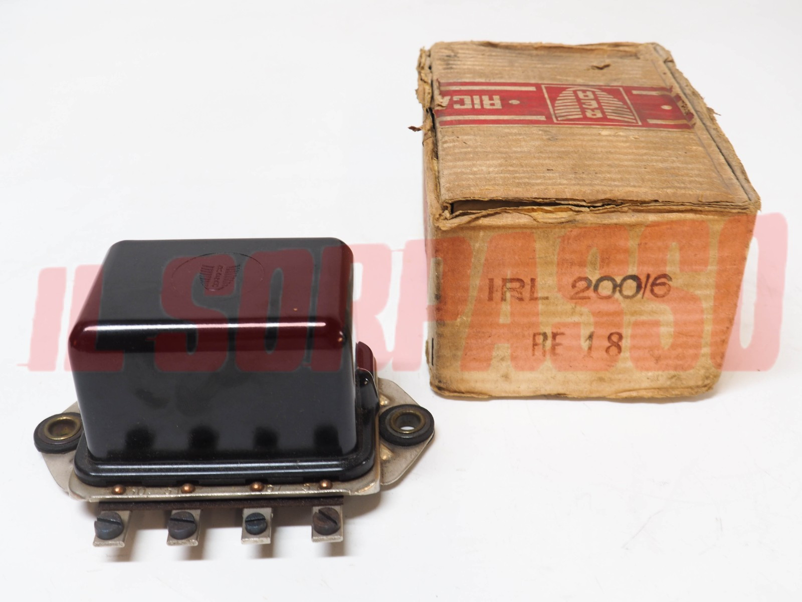 REGOLATORE TENSIONE IRL 200/6 12 V FIAT 1100 A B E ORIGINALE