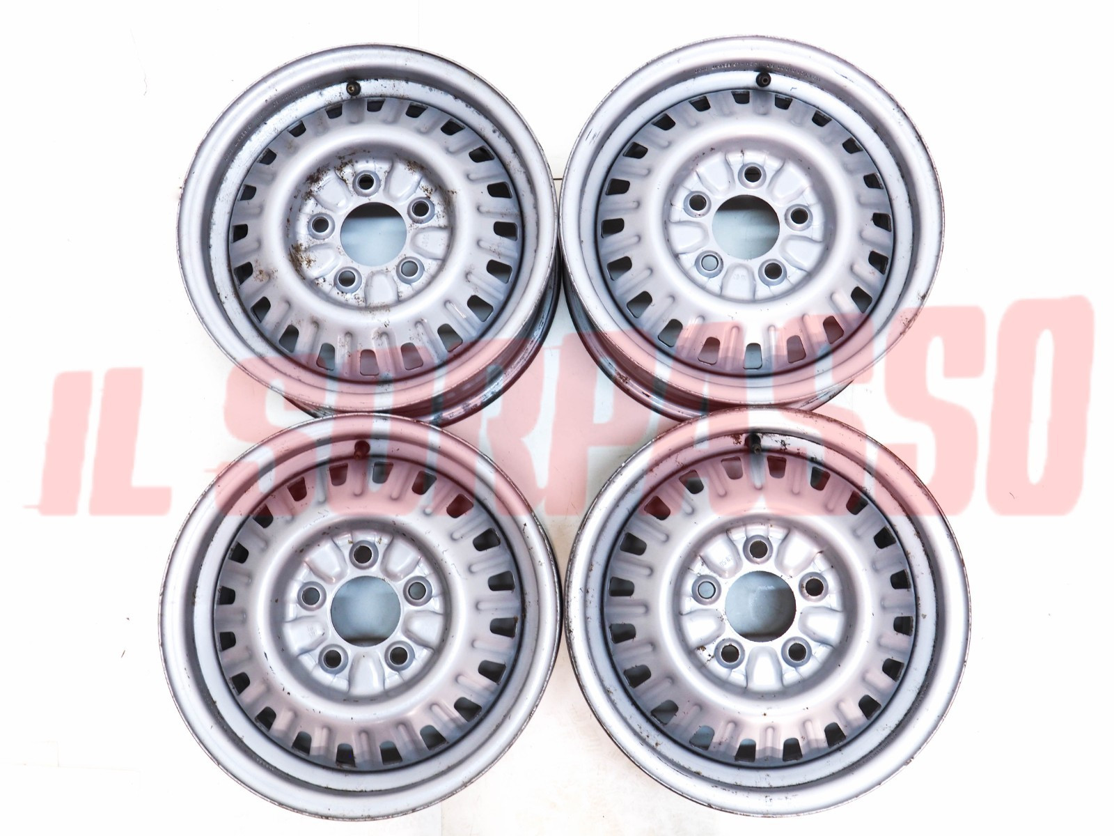 4 CERCHI RUOTA 5 FORI ALFA ROMEO ALFA 6 ORIGINALI FERGAT 6X14 119132801000 4 CERCHI RUOTA 5 FORI ALFA ROMEO ALFA 6 ORIGINALI FERGAT 6X14 119132801000