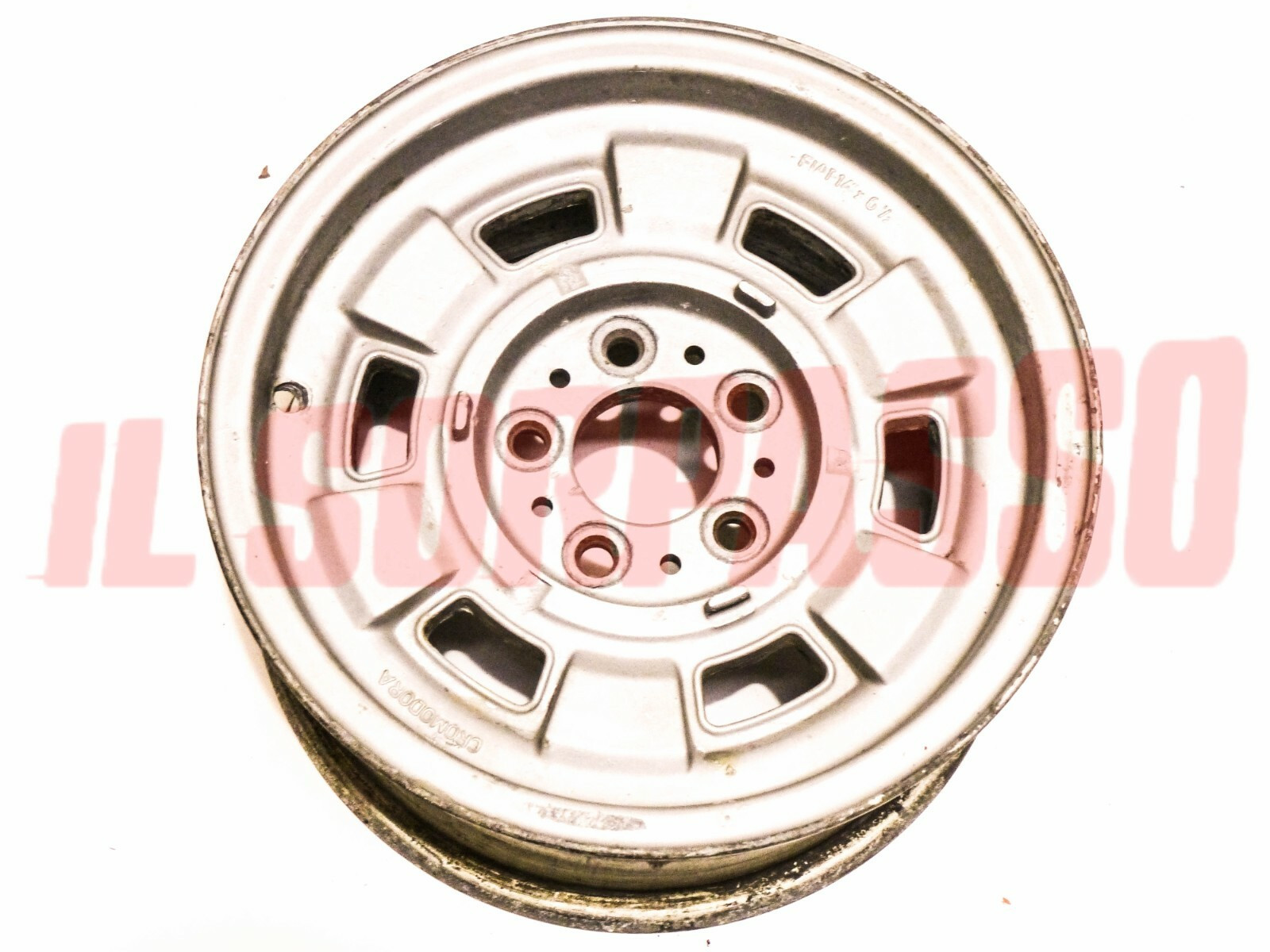 CERCHIO RUOTA IN LEGA FIAT 130 BERLINA - COUPE ORIGINALE CROMODORA 6,5 X 14