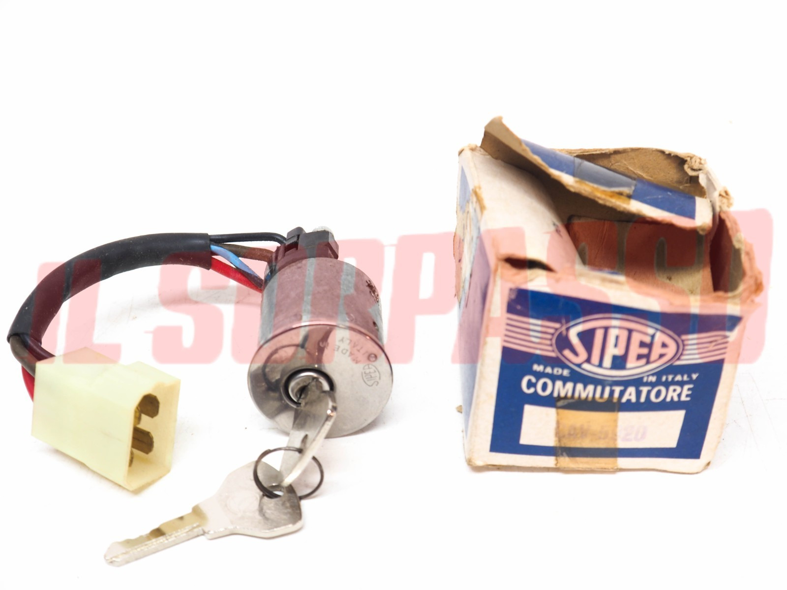 BLOCCHETTO ACCENSIONE AUTOBIANCHI A112 1 2 SERIE ORIGINALE SIPEA 4 CONTATTI