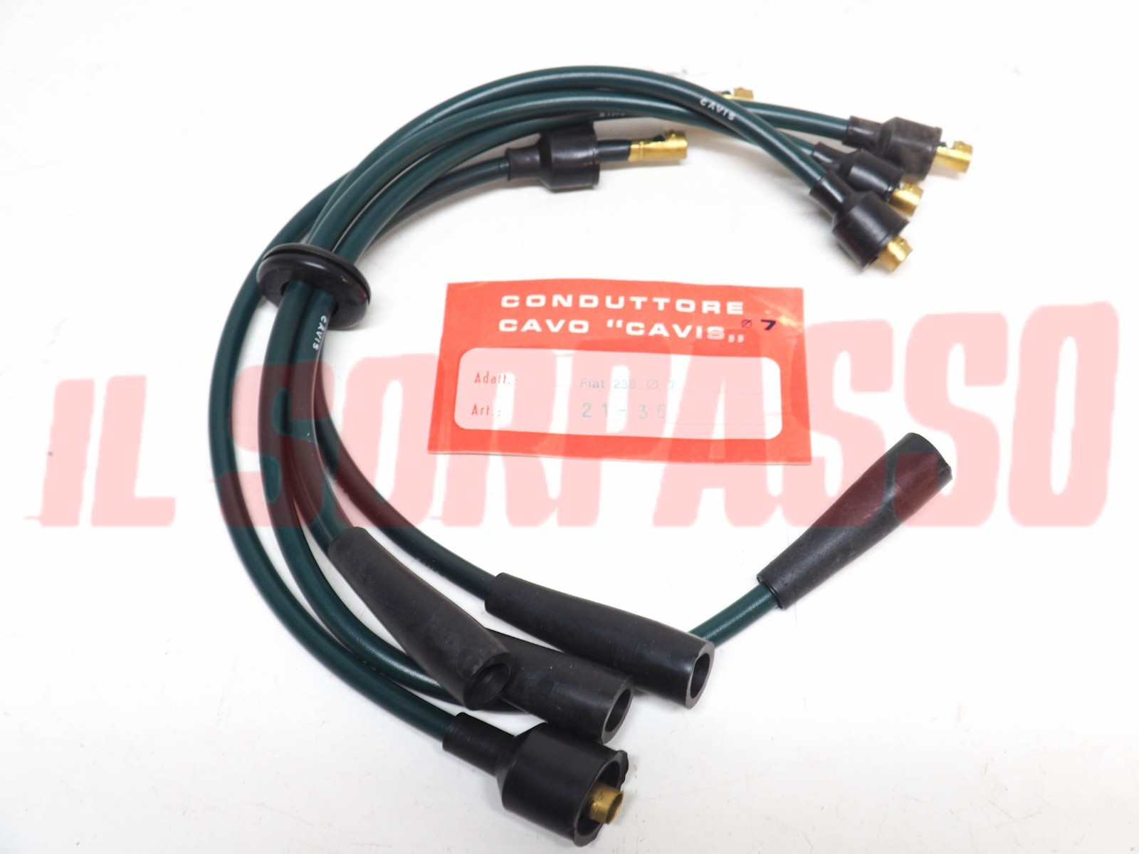 CAVI FILI CANDELE FIAT 238 FURGONE ORIGINALI CAVIS