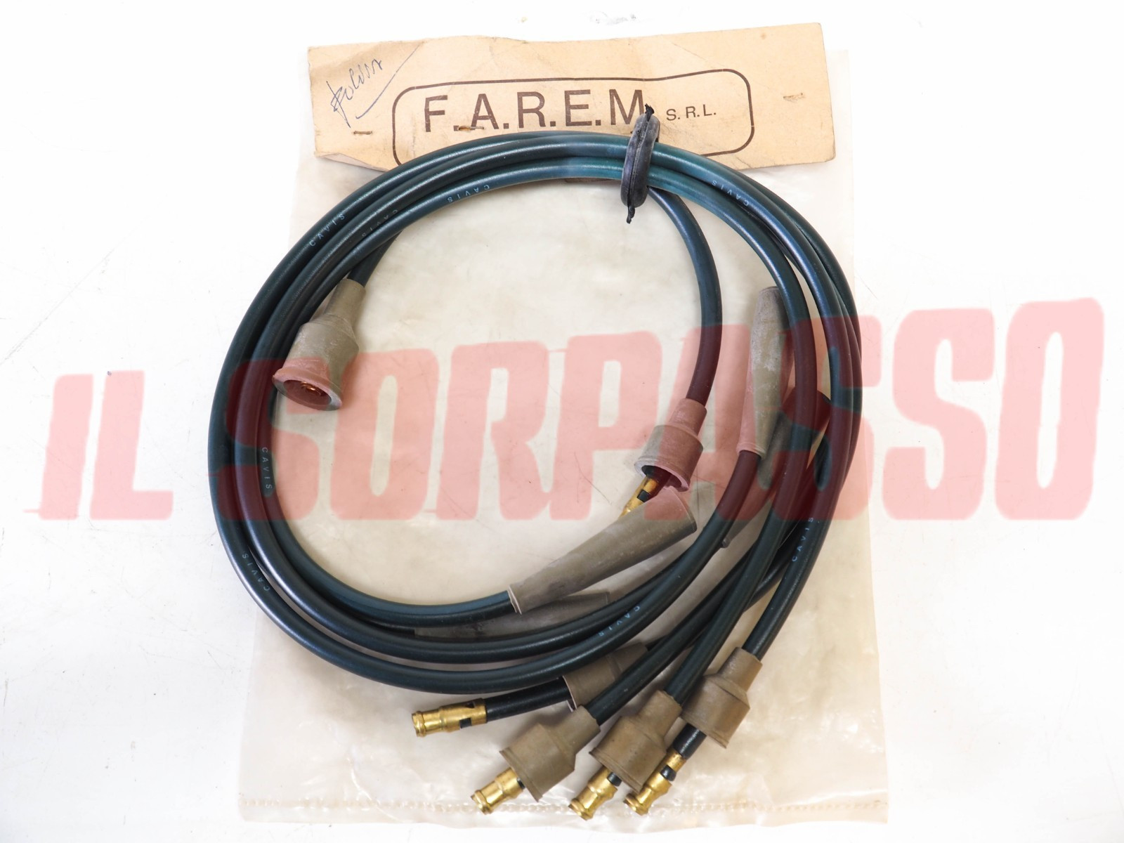 CAVI FILI CANDELE + CAPPUCCI LANCIA FULVIA BERLINA COUPE HF ZAGATO CAVIS