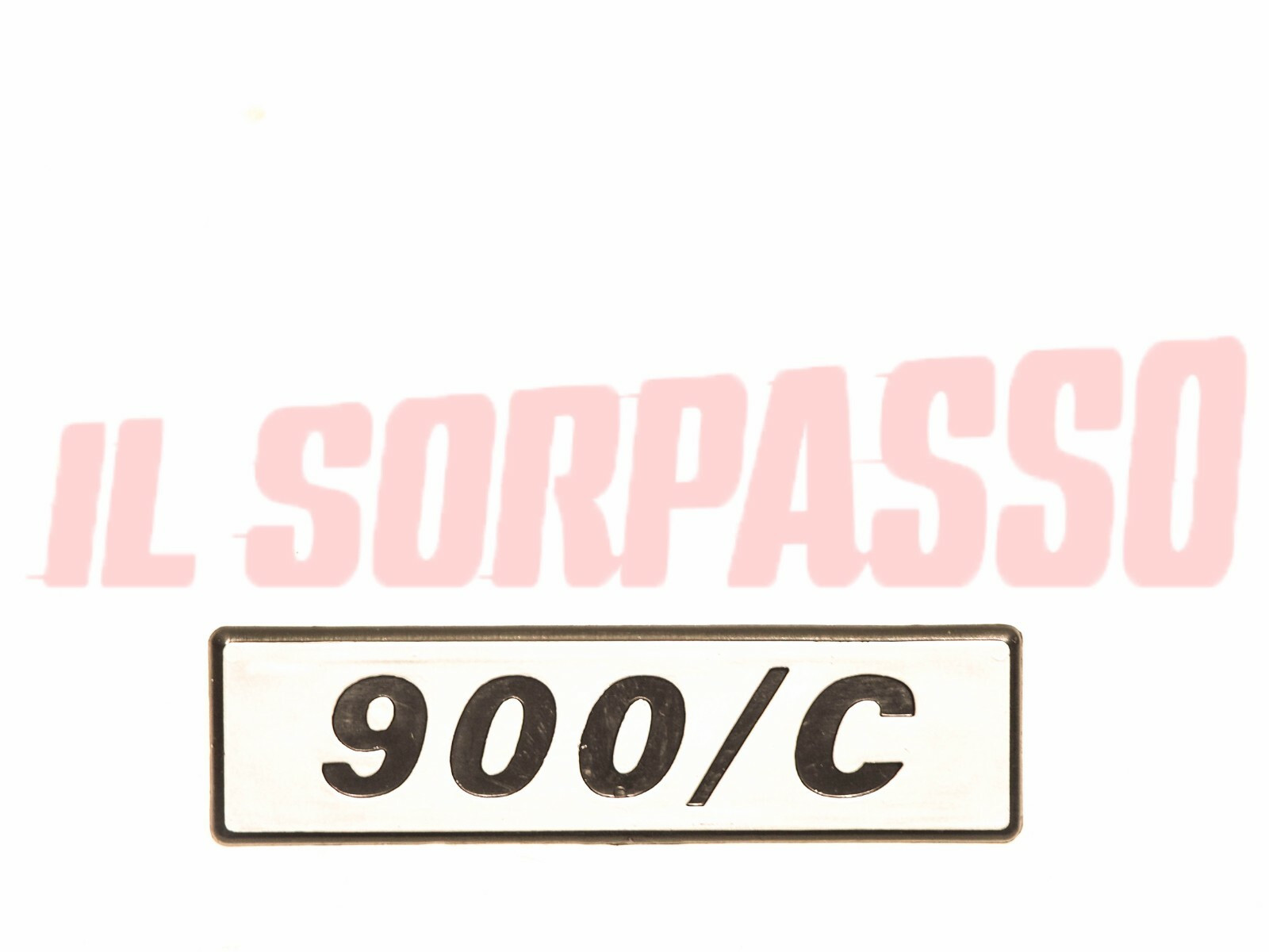 SCRITTA SIGLA MODANATURA PORTA PORTIERA FIAT 127 900 / C ORIGINALE NOS