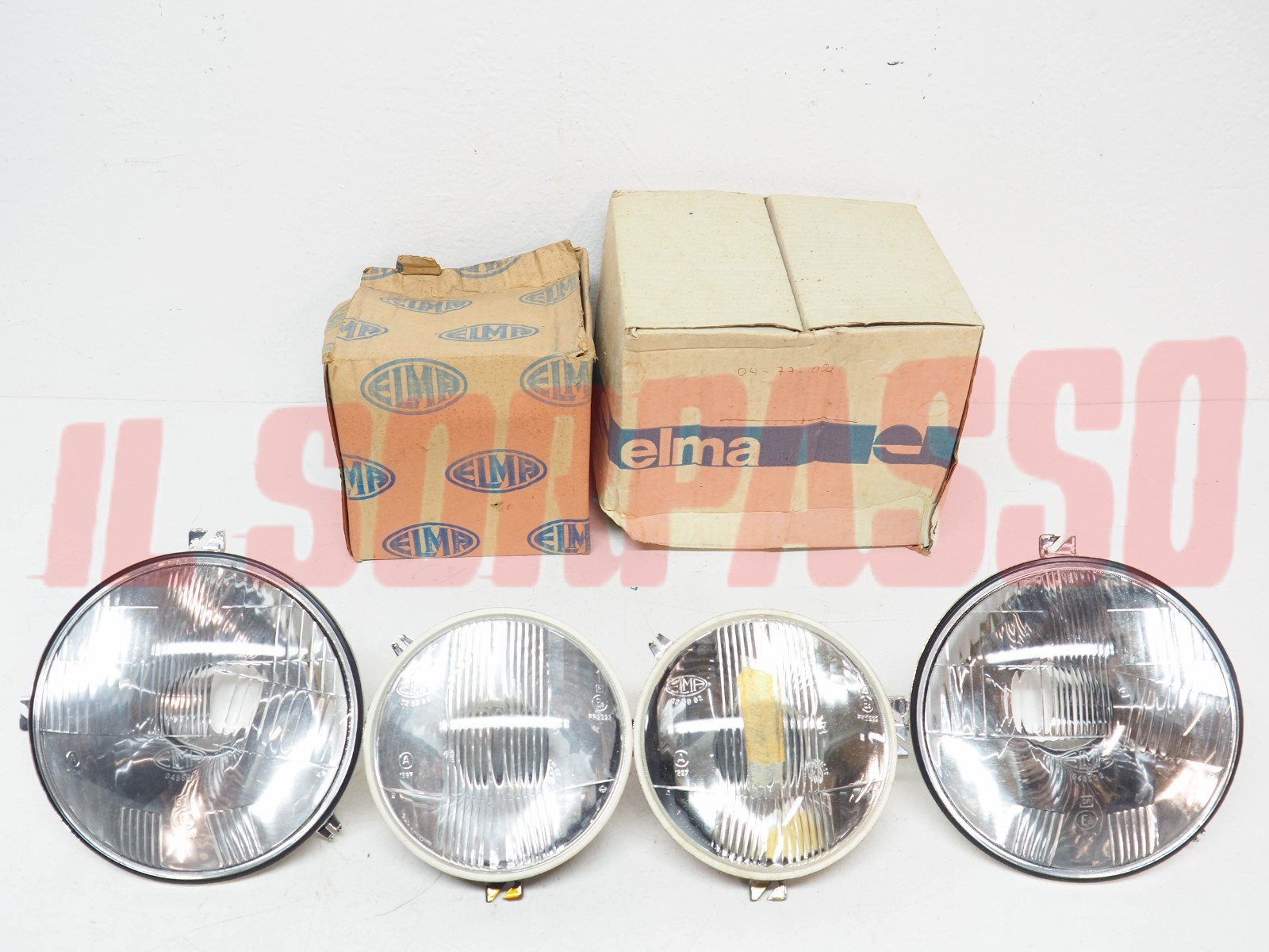 GRUPPI OTTICI FANALI FARI ELMA ALFA ROMEO GIULIA 1750 BERLINA + GT da 08.69 NOS