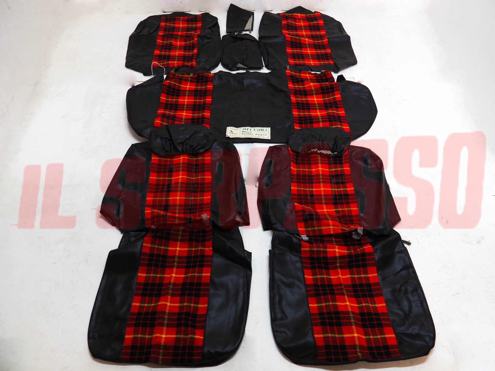 FODERE COPRI SEDILI ANTERIORI POSTERIORI ALFA ROMEO GIULIA NUOVA SUPER SCOZZESI