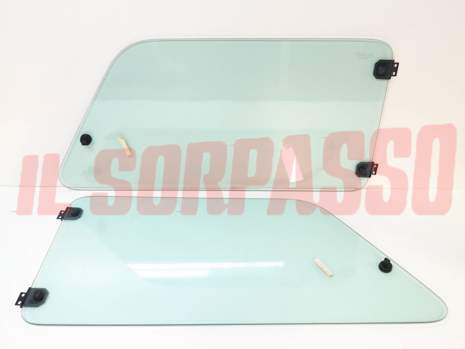 VETRI VOLETTI LATERALI APRIBILI AUTOBIANCHI A112 5 6 7 + ABARTH VERDI + CERNIERE