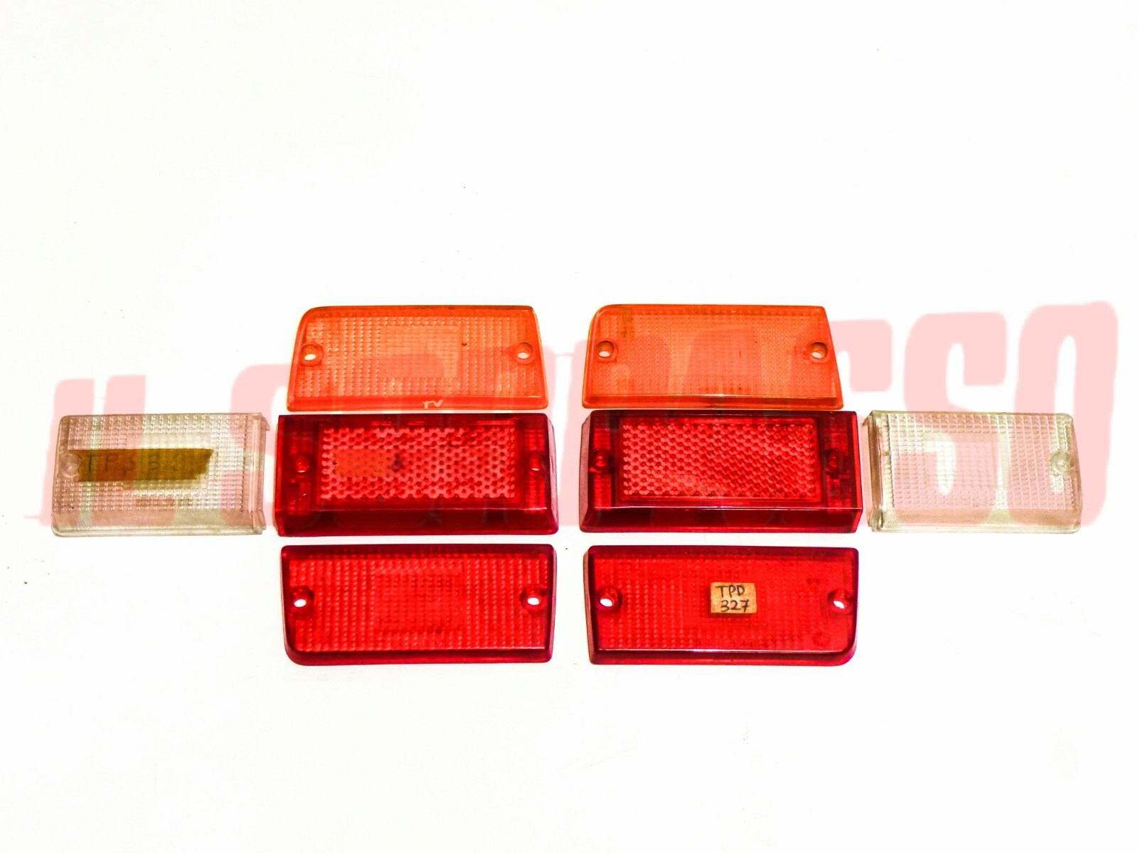 PLASTICHE FANALI POSTERIORI DESTRO SINISTRO FIAT 131 1 SERIE + ABARTH NOS