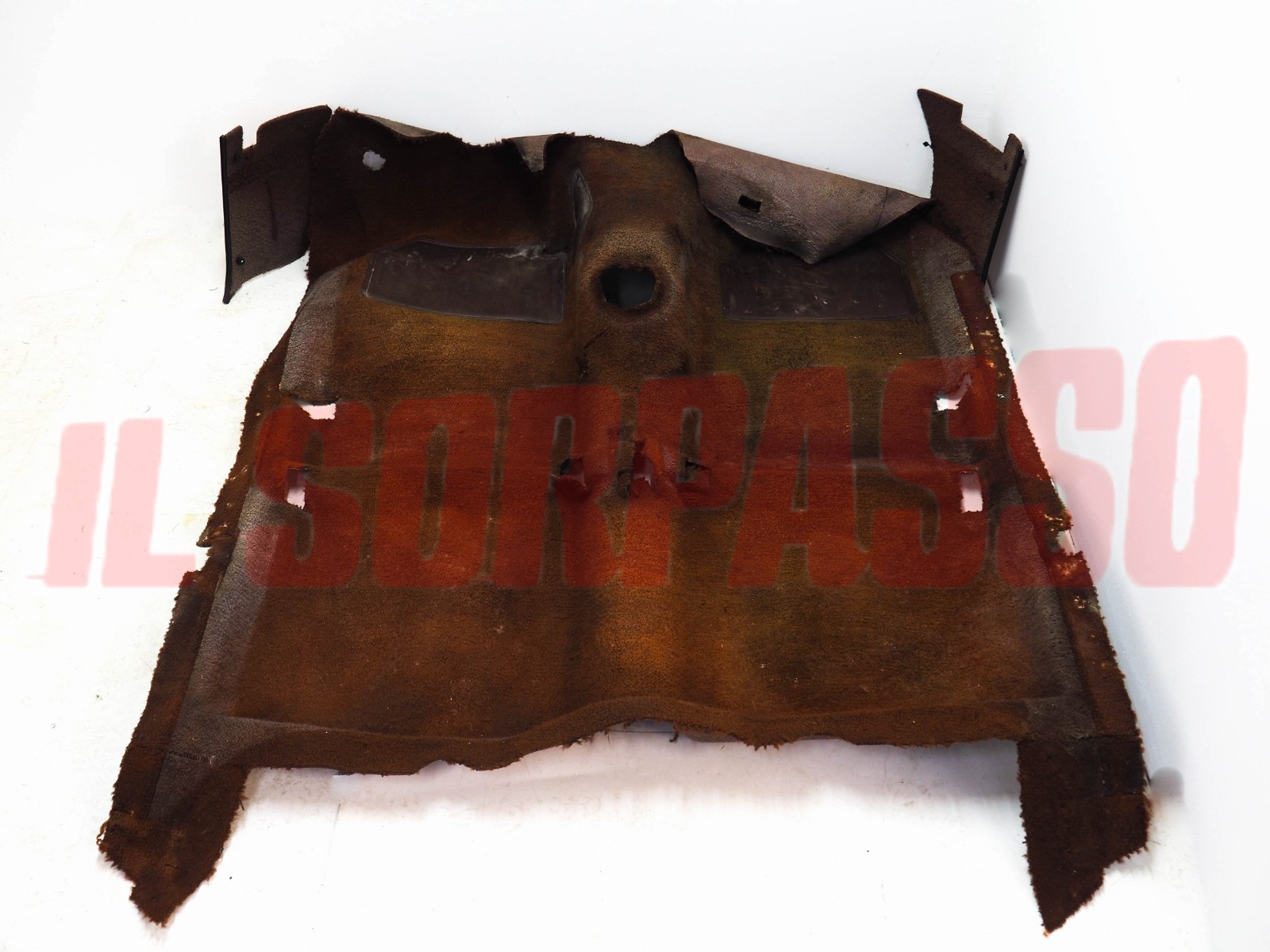 MOQUETTE TAPPETO BASE FLOCCATO MARRONE + FIANCHETTI FIAT 125 SPECIAL ORIGINALE