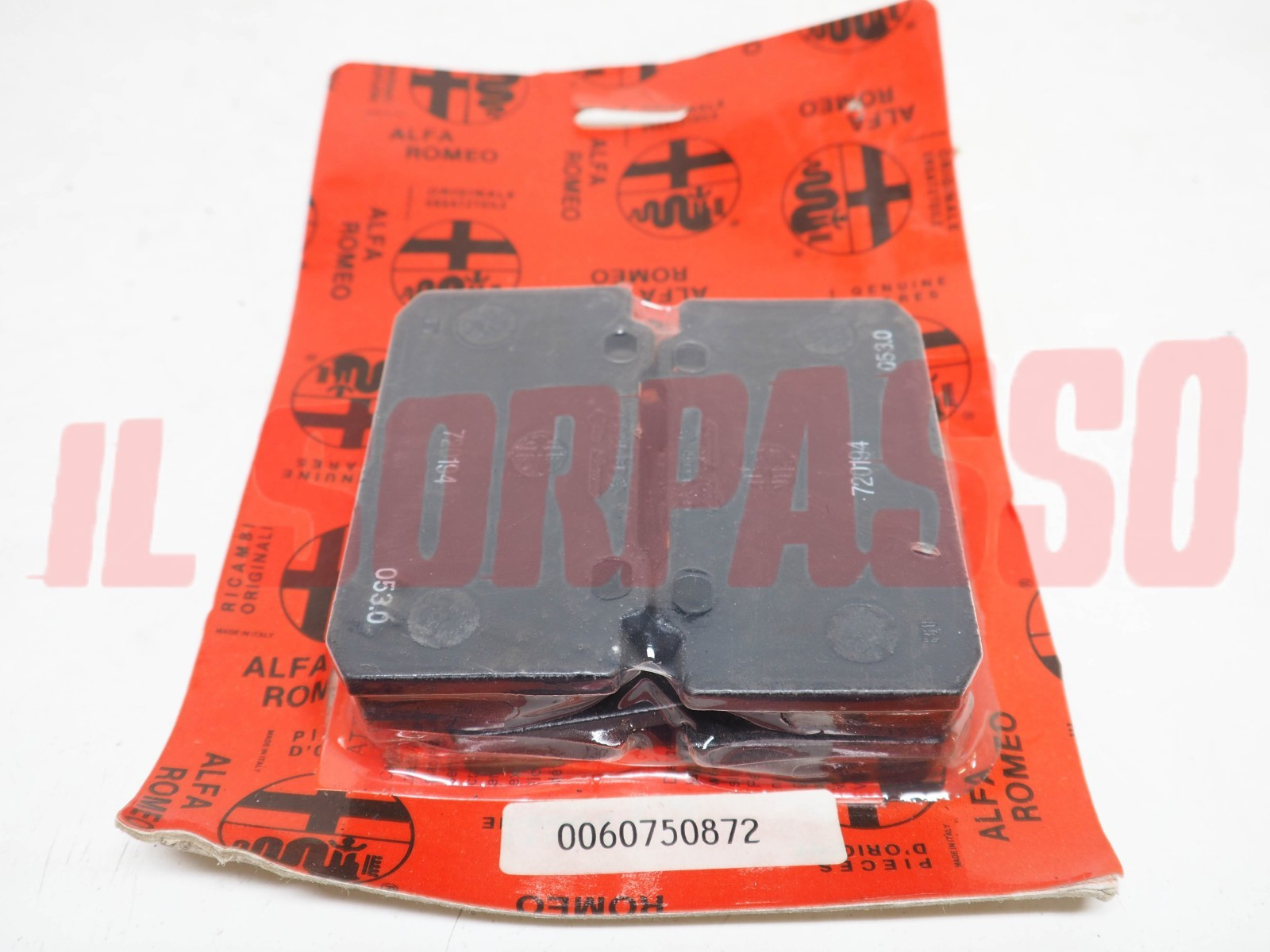 PASTICCHE FRENO ANTERIORI A.R ALFA SUD SPRINT 33 ARNA 60750872 NO SEGNALATORE