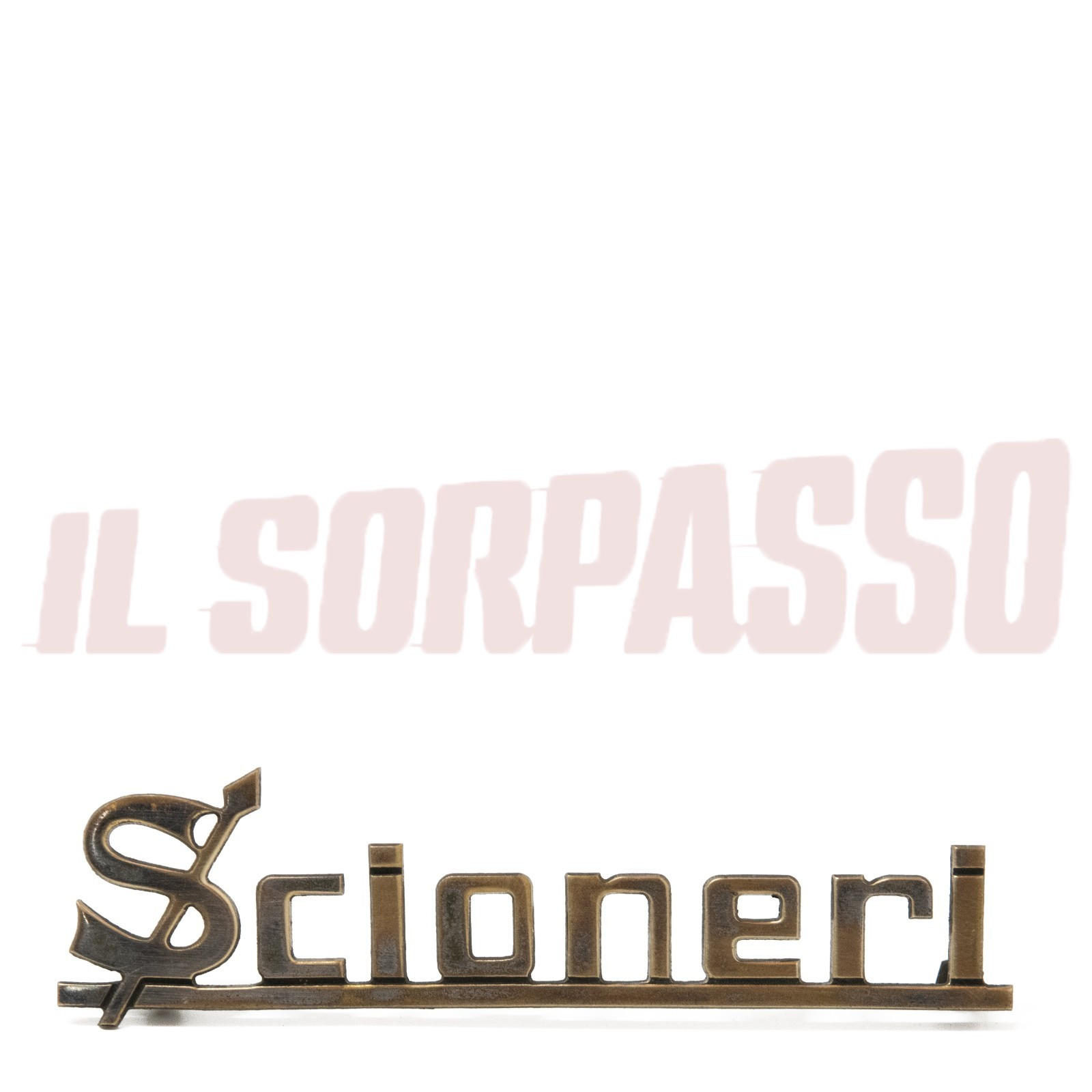 STEMMA SCRITTA SIGLA CARROZZERIA SCIONERI FIAT 500 600 850 1100 1300 124 125
