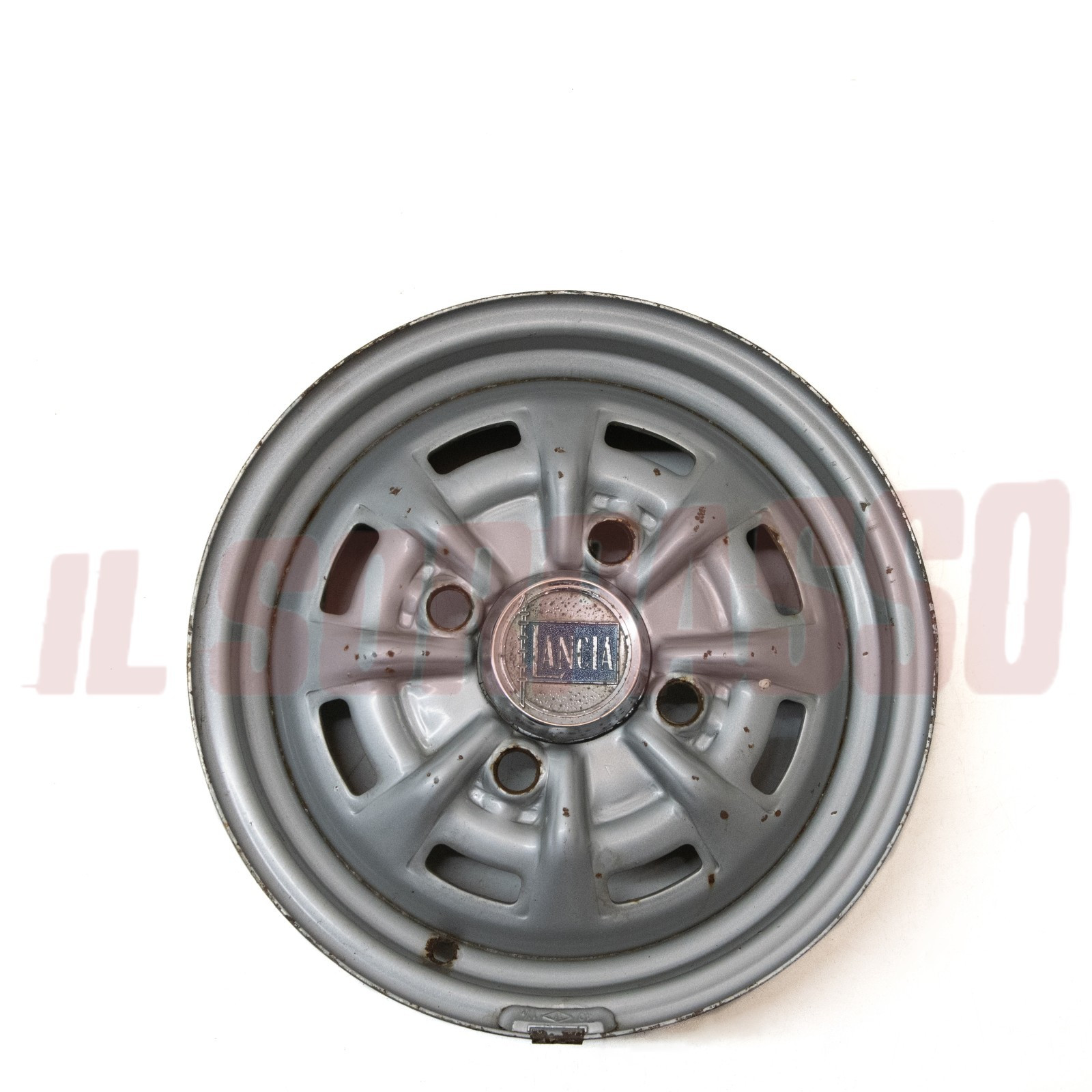 CERCHIO RUOTA + COPPETTA STEMMA LANCIA FULVIA COUPE 2 3 SERIE 4,5X14 ORIGINALE