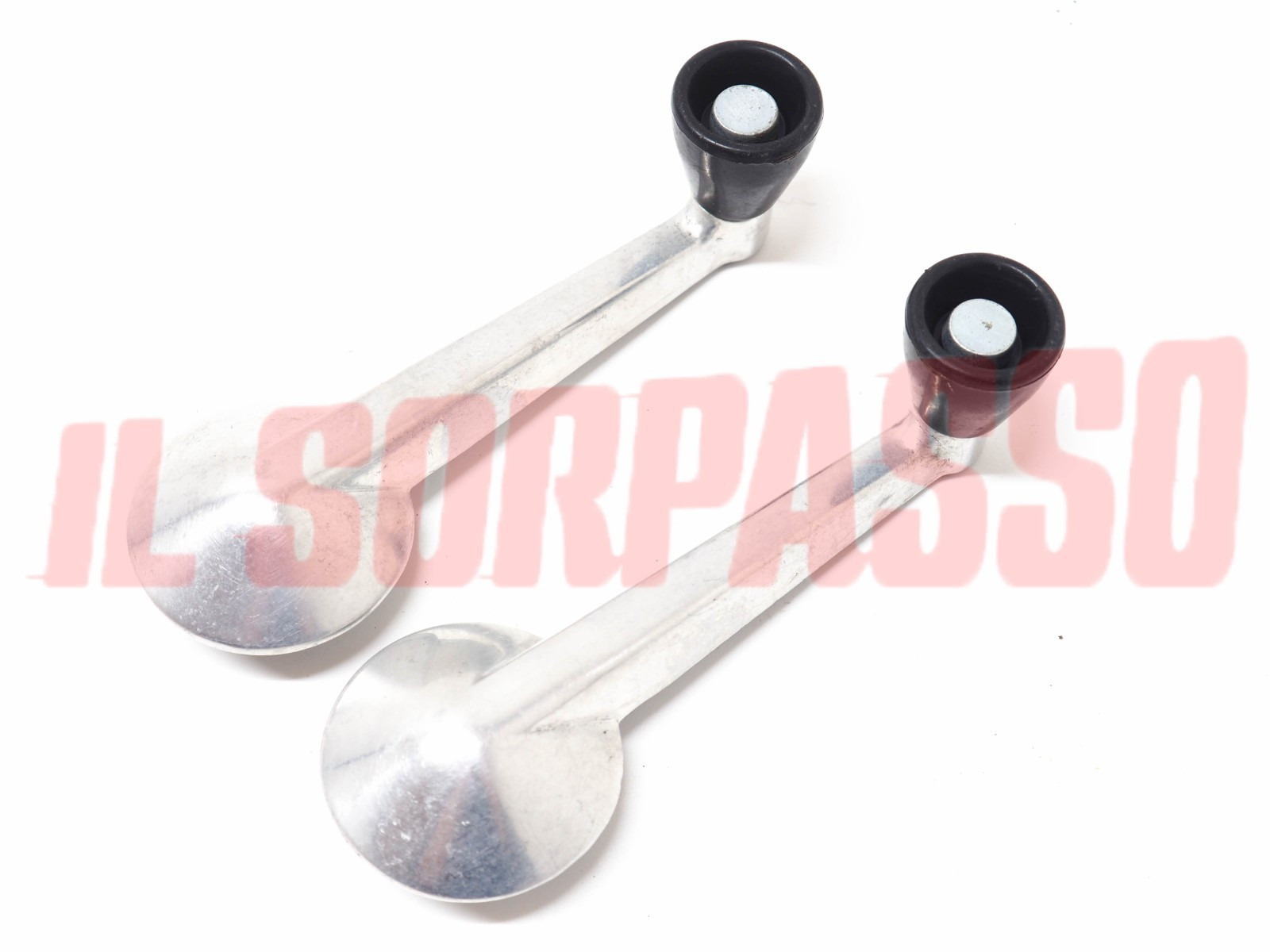 MANIGLIE ALZAVETRO PORTA IN ALLUMINIO FIAT 500 F GIARDINIERA 124 850 ORIGINALI