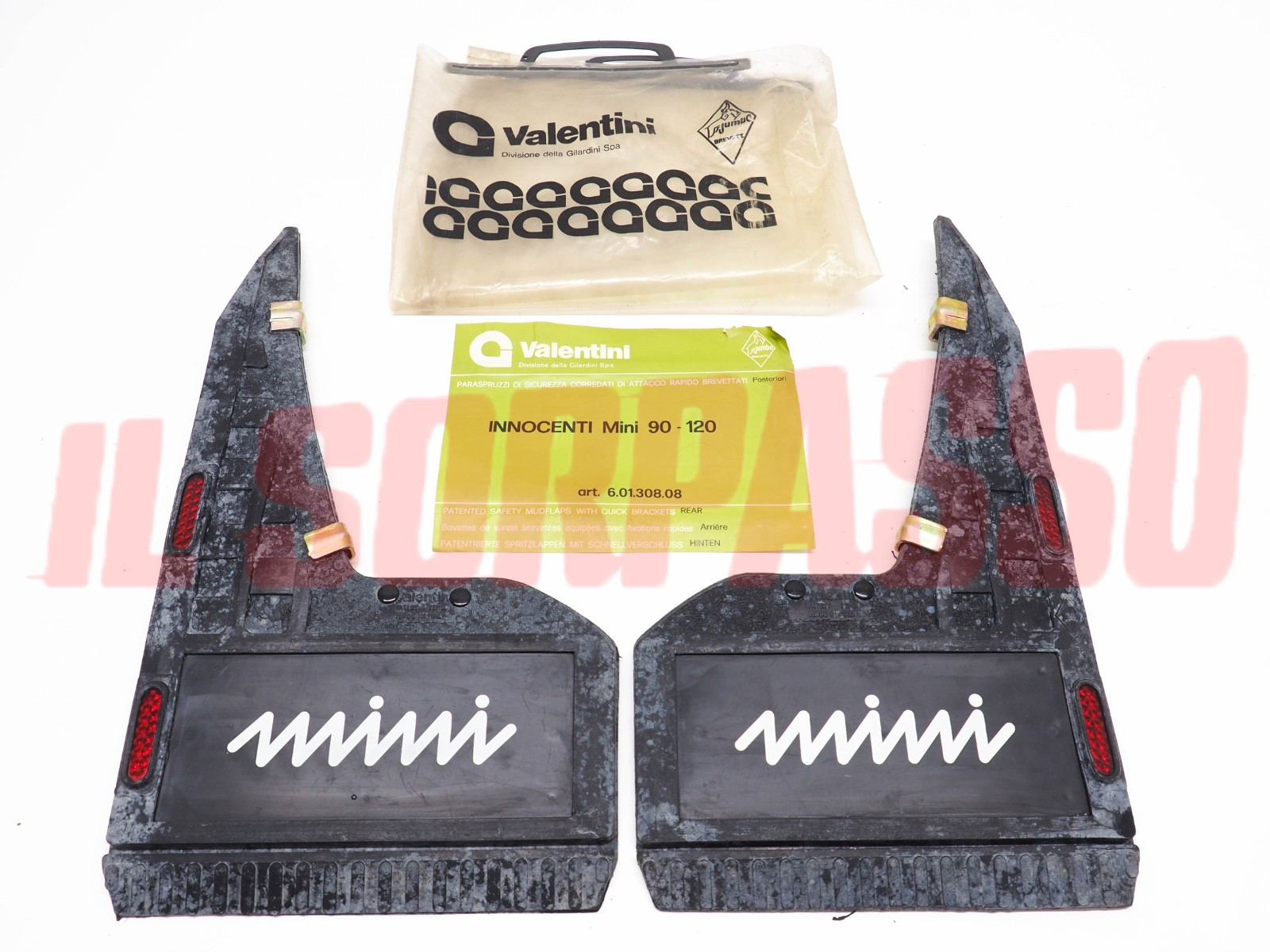 PARASPRUZZI POSTERIORI INNOCENTI MINI 90 120 DE TOMASO TURBO ORIGINALI SCRITTA