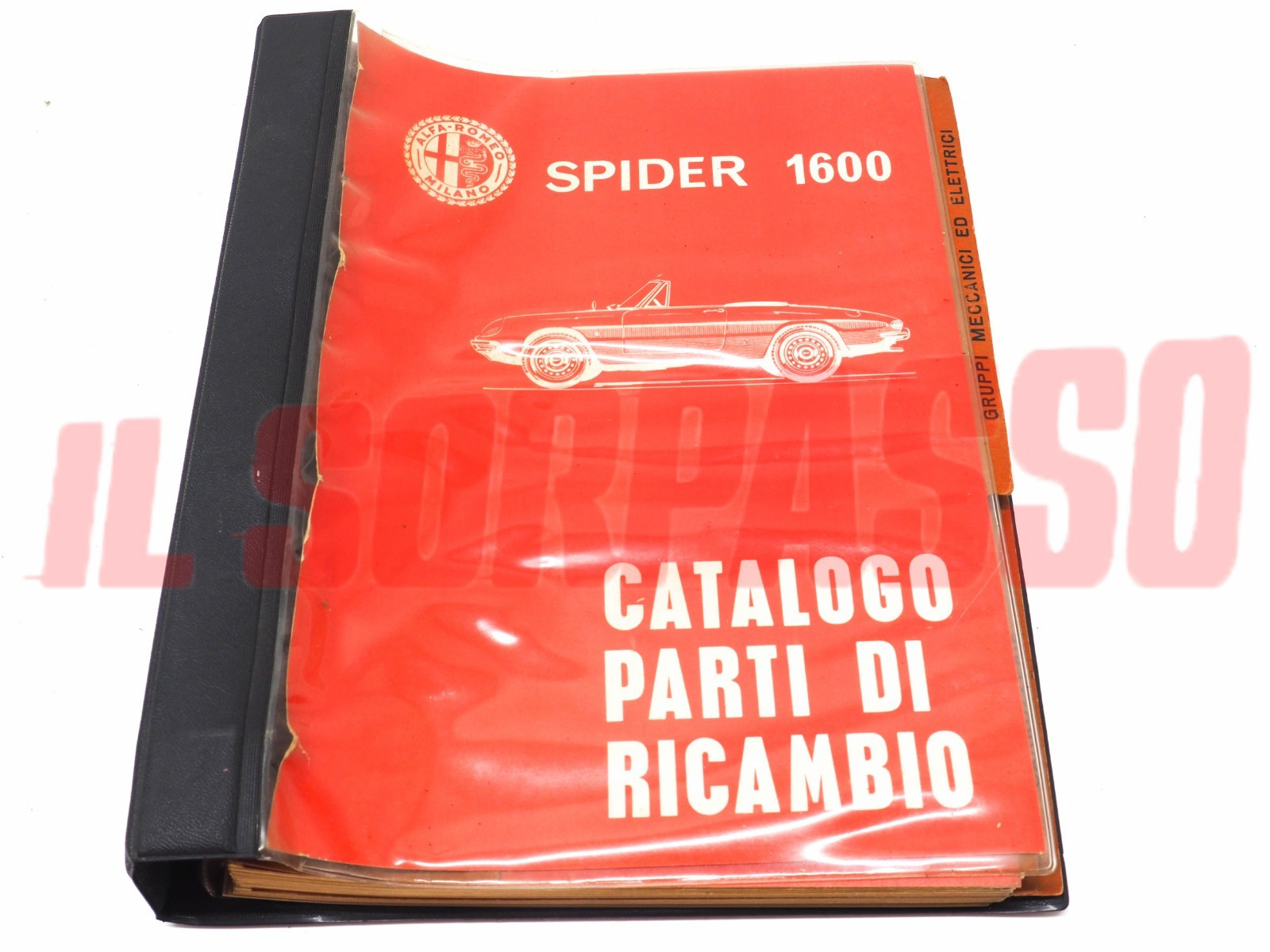 CATALOGO RICAMBI CARROZZERIA MECCANICA ALFA ROMEO DUETTO OSSO DI SEPPIA 1600
