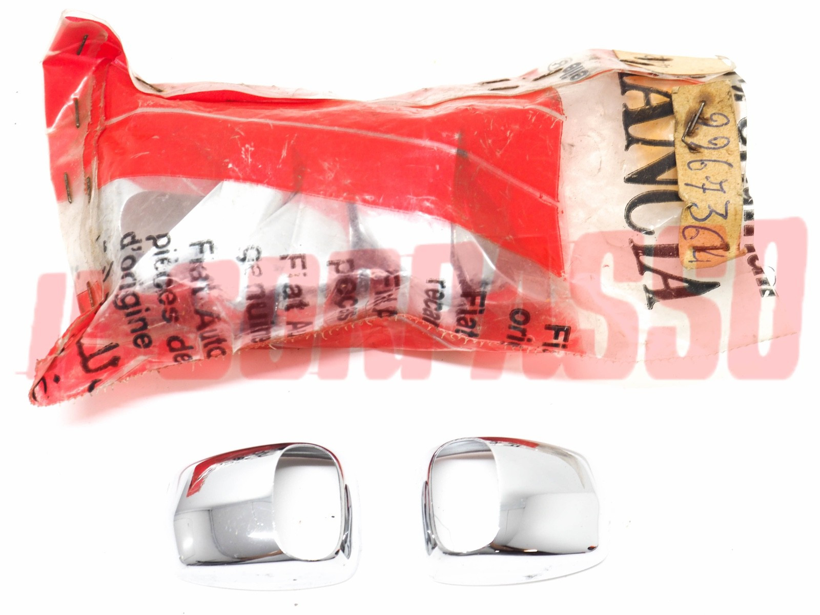 TERMINALI CROMATI MANIGLIA TIRA PORTA LANCIA FULVIA BERLINA 1970 NOS 82267364