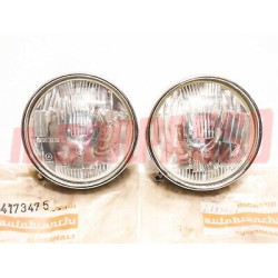 GRUPPI OTTICI FANALI FARI + CORNICI MOLLE FIAT 500 F L R GIARD BIANCHINA CARELLO